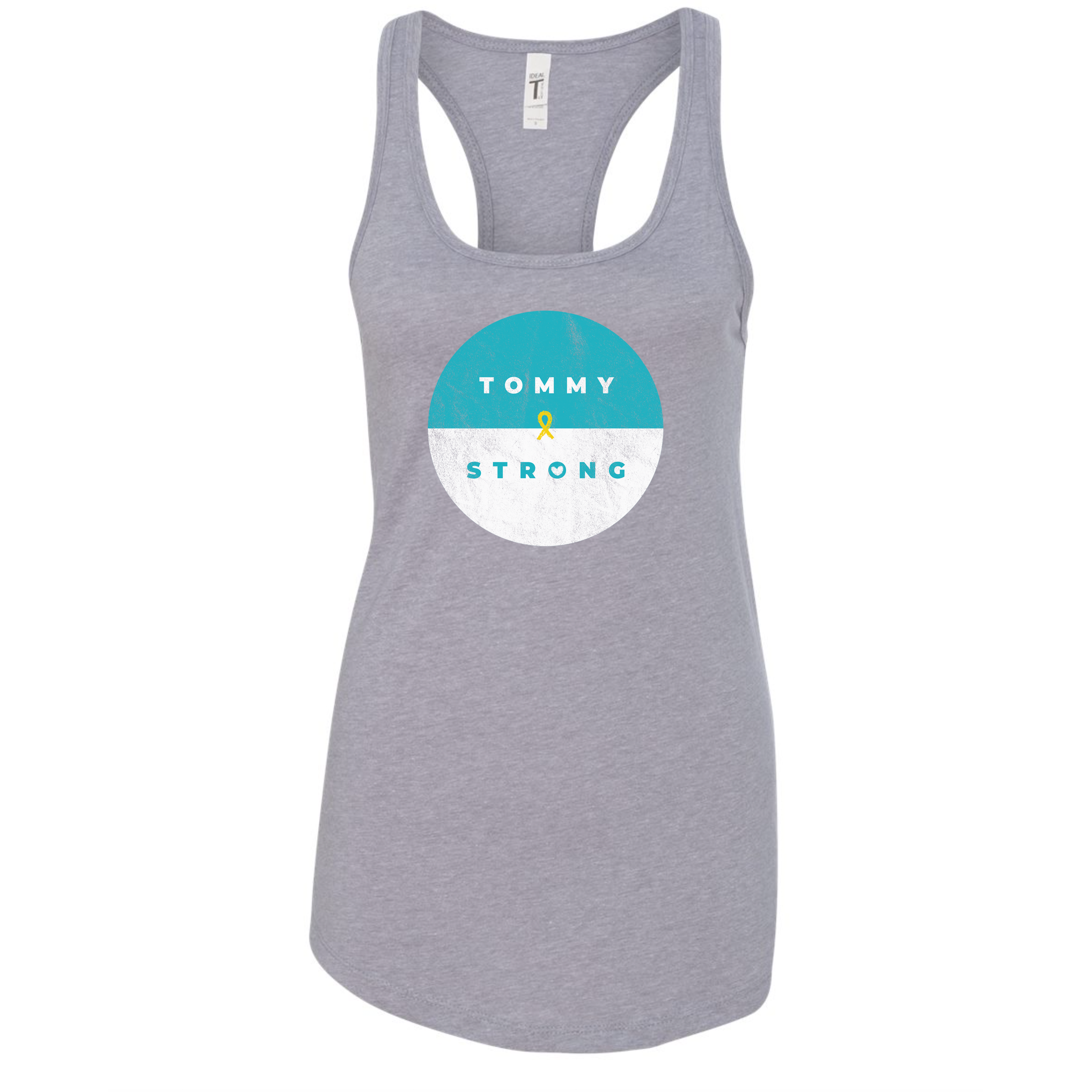 Women's Distressed Circle Logo Tank