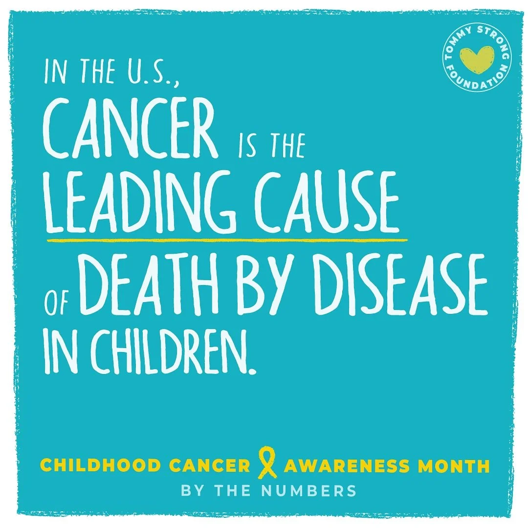 🎗Childhood cancer is the leading cause of death by disease, and yet childhood cancer research is still GROSSLY underfunded. Private foundations, such as @tommystrongfoundationinc, fill in the funding gap and are vital in supporting clinical trials a