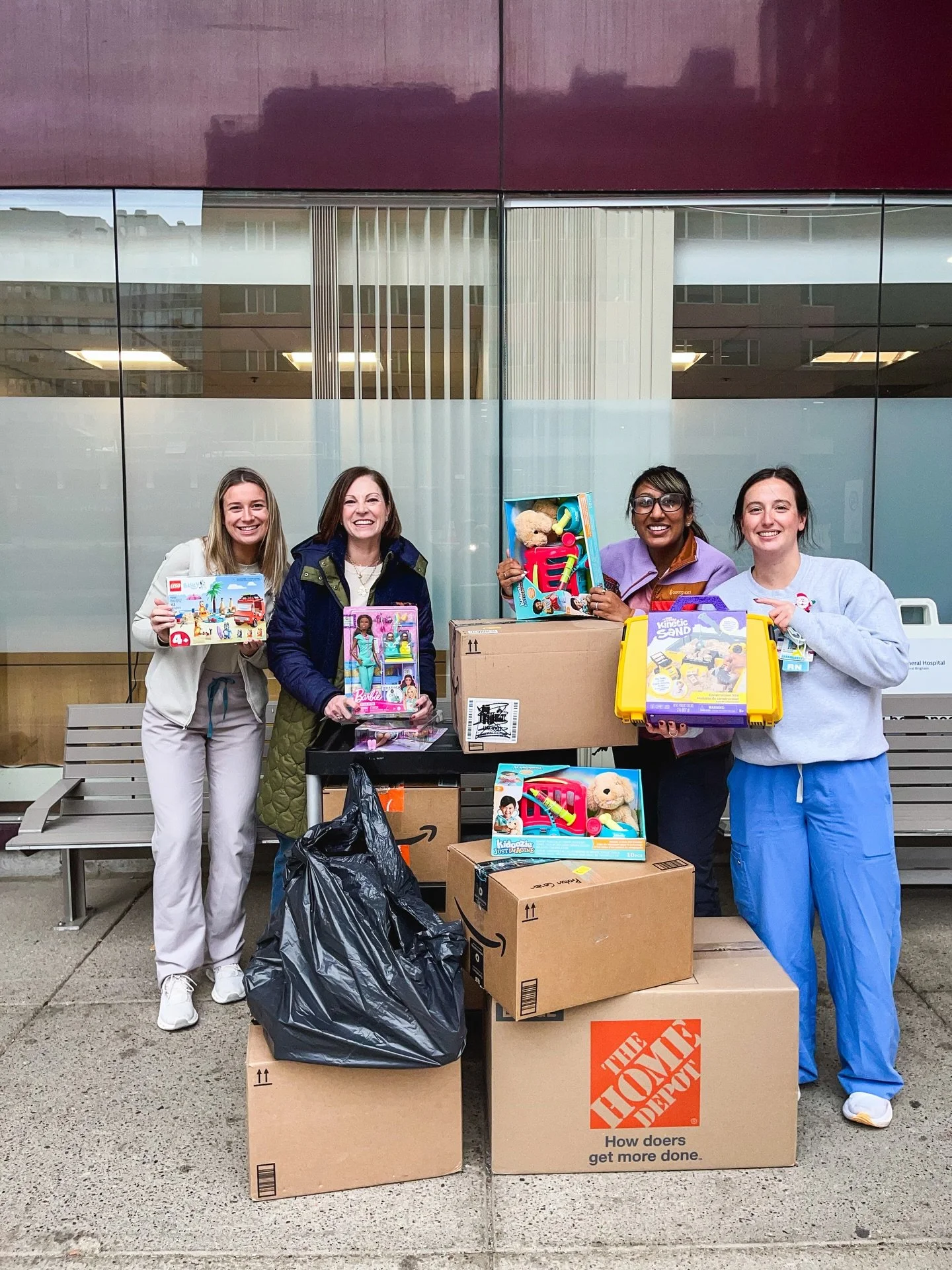 DONE! Toy Delivery #2 to the Proton Therapy Center at Massachusetts General Hospital (one of the first hospitals in the world to offer proton therapy), where Tommy received treatment in 2017. 

Proton therapy is a highly targeted form of radiation th