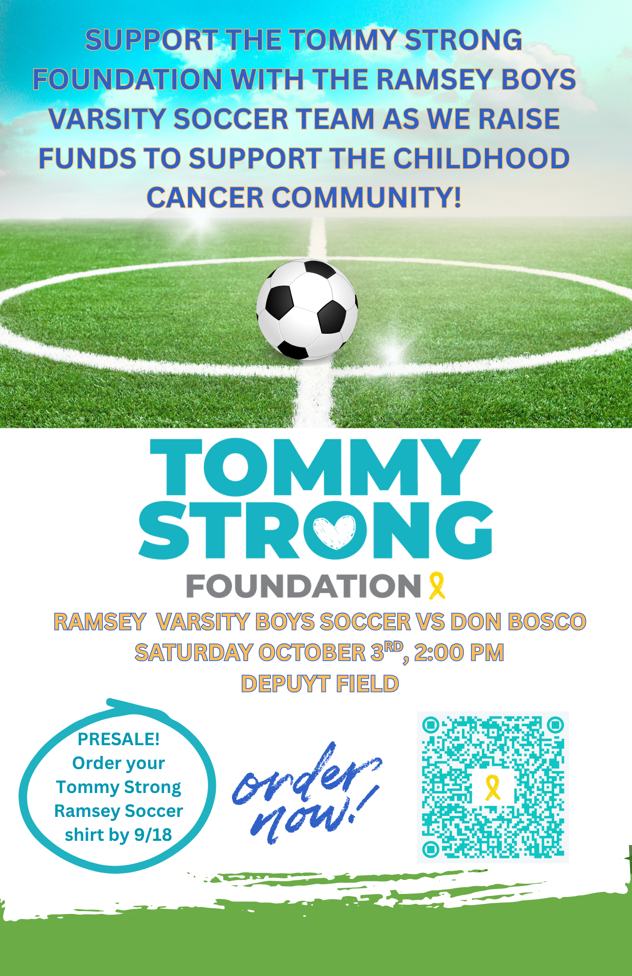 2nd Annual Tommy Strong RHS Varsity Boys Soccer Game