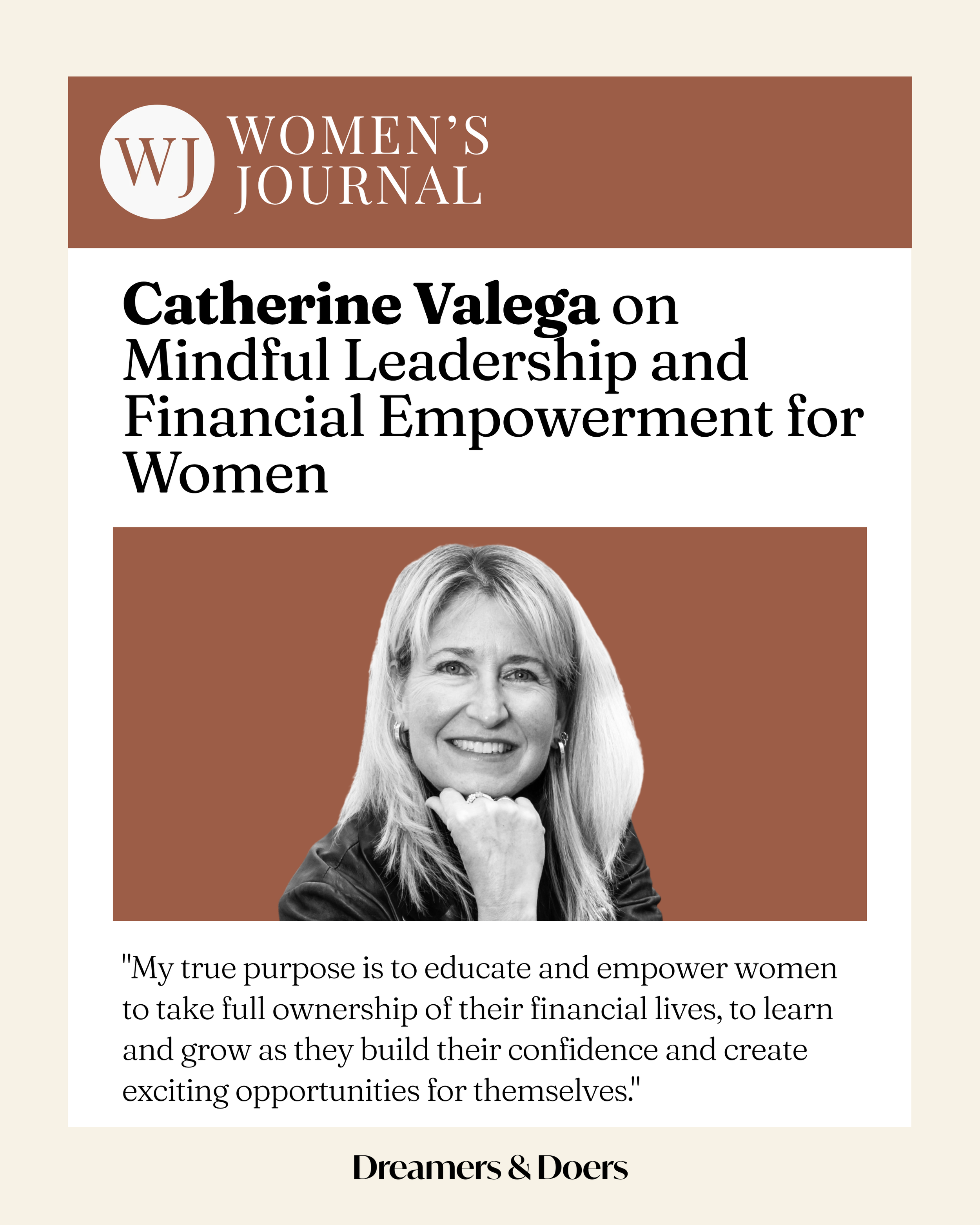 Catherine with head in hand