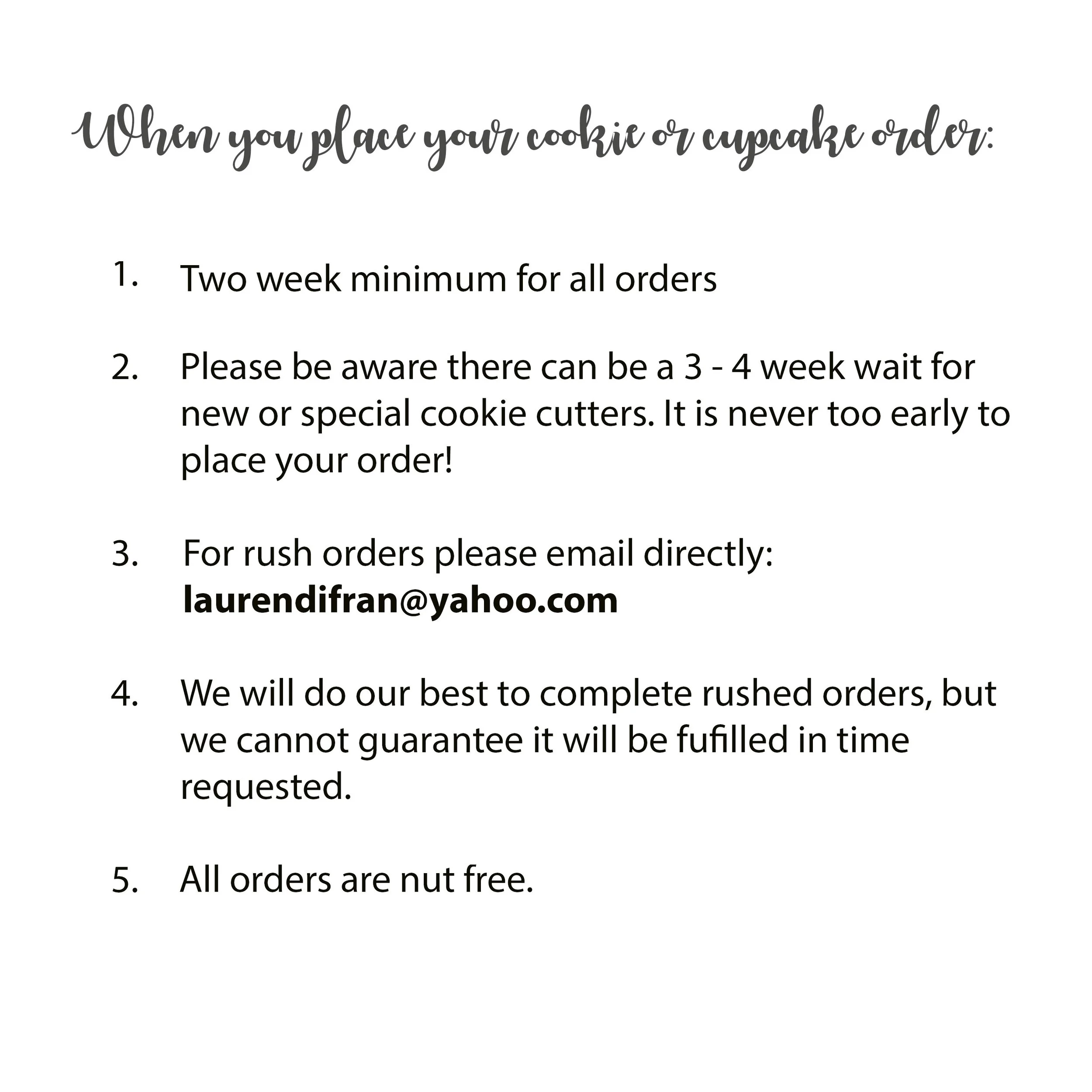 Cookie Order Form