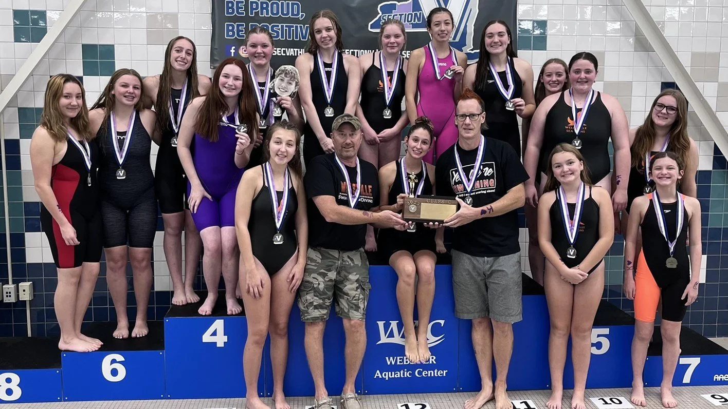 Lady Sea Lions 4-peat as Class C Champions behind 7 Section V titles, new 200 free relay record; Mattison, Bidzerkowny lead charge with 2 each to pace another magnificent season in water