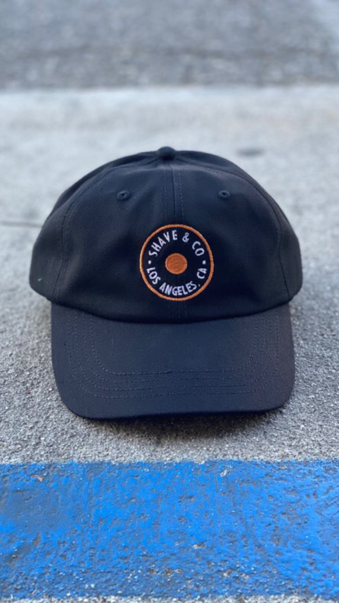 Black new summer design on a comfortable dad hat. 