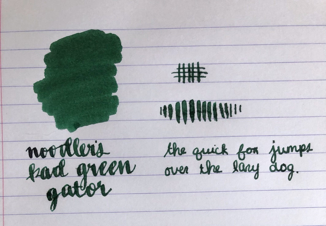 Ink Review #59: Noodler's Bad Green Gator — Fountain Pen Pharmacist