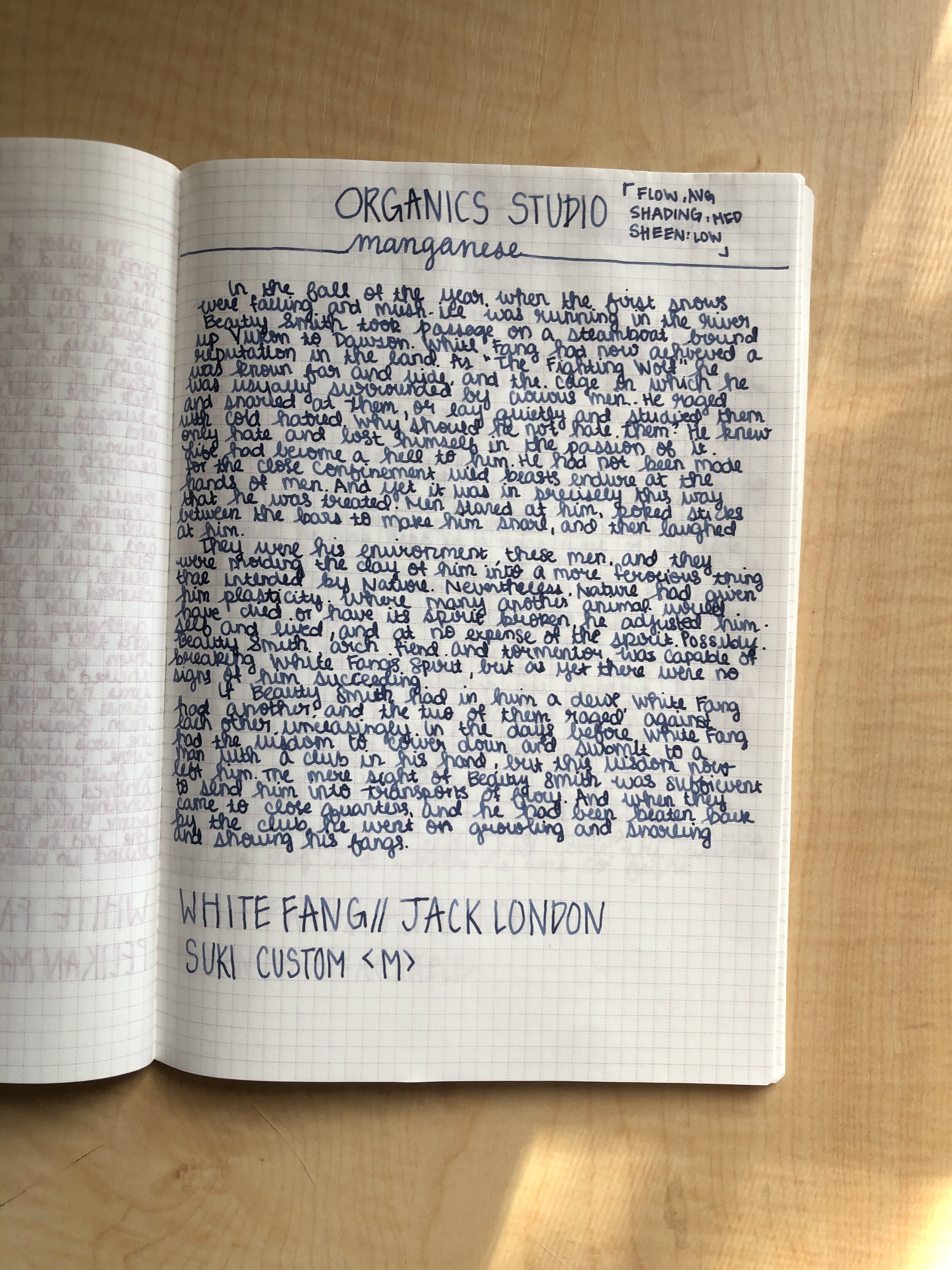 Ink Review 268 Organics Studio Elements Manganese Blue Black