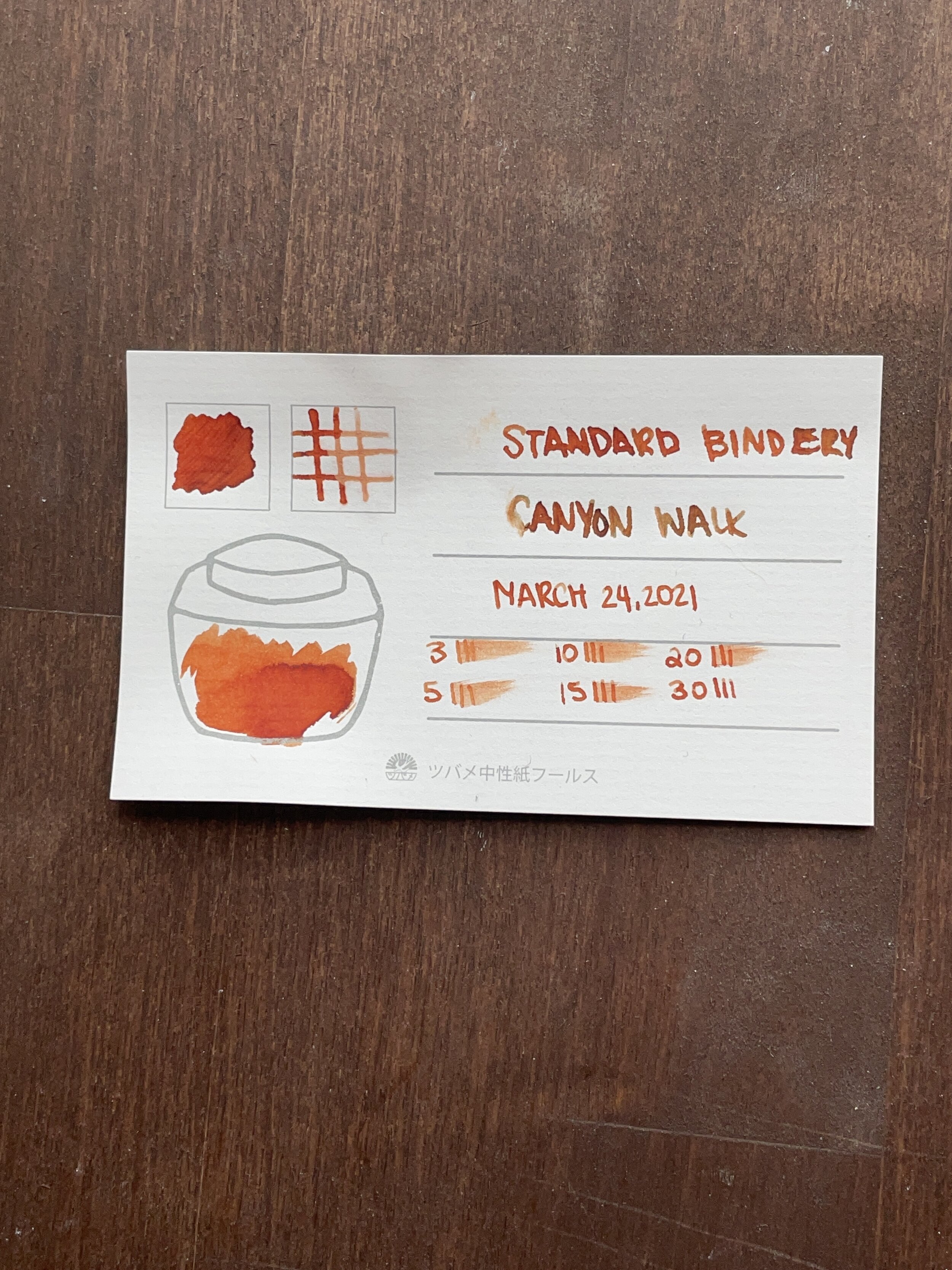 Ink Review 579 Standard Bindery Canyon Walk — Fountain Pen Pharmacist