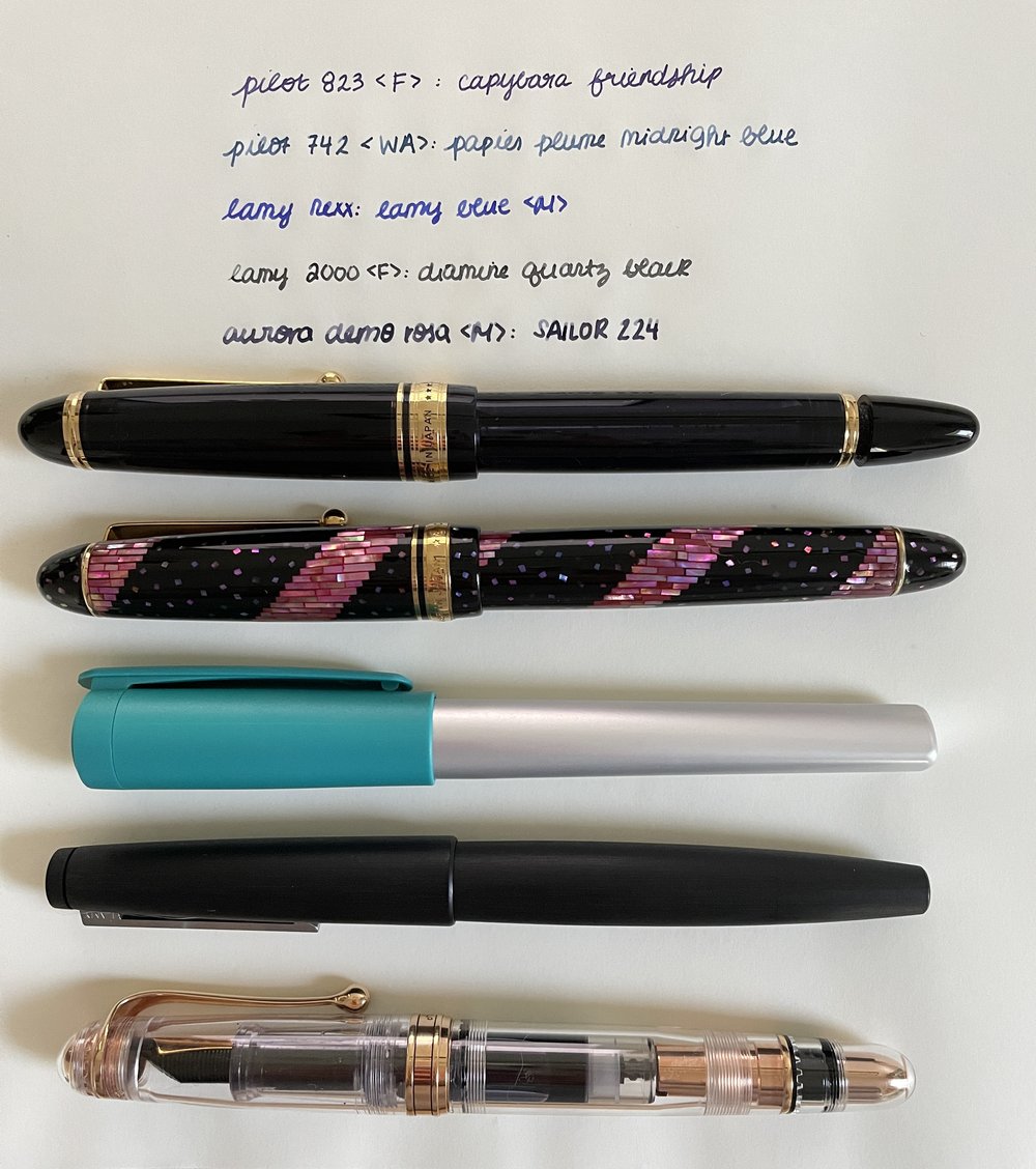 Pens, pens, pens! All about the pens that I use in my Happy