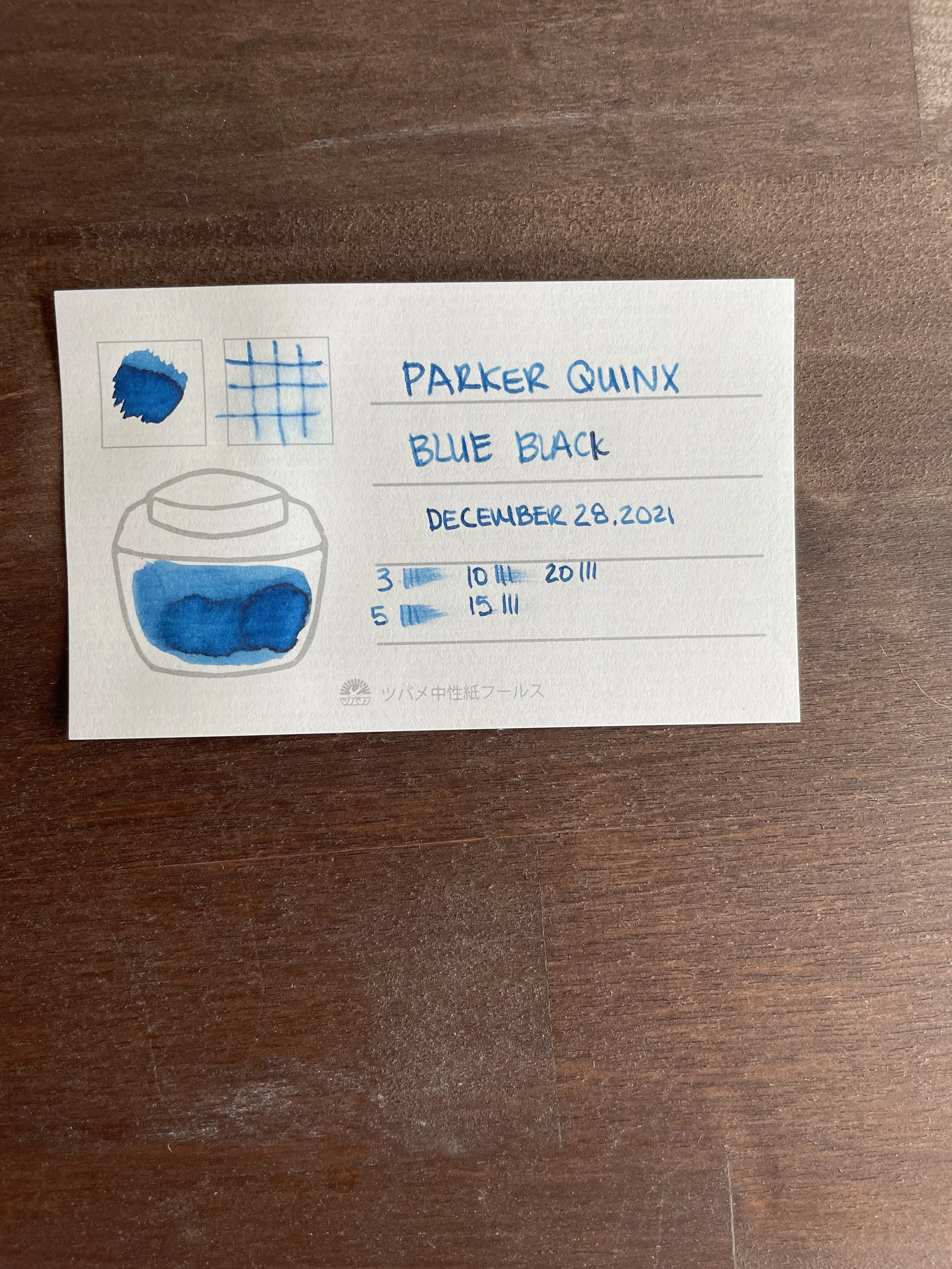 Ink Review 672 Parker Quink Blue Black — Fountain Pen Pharmacist