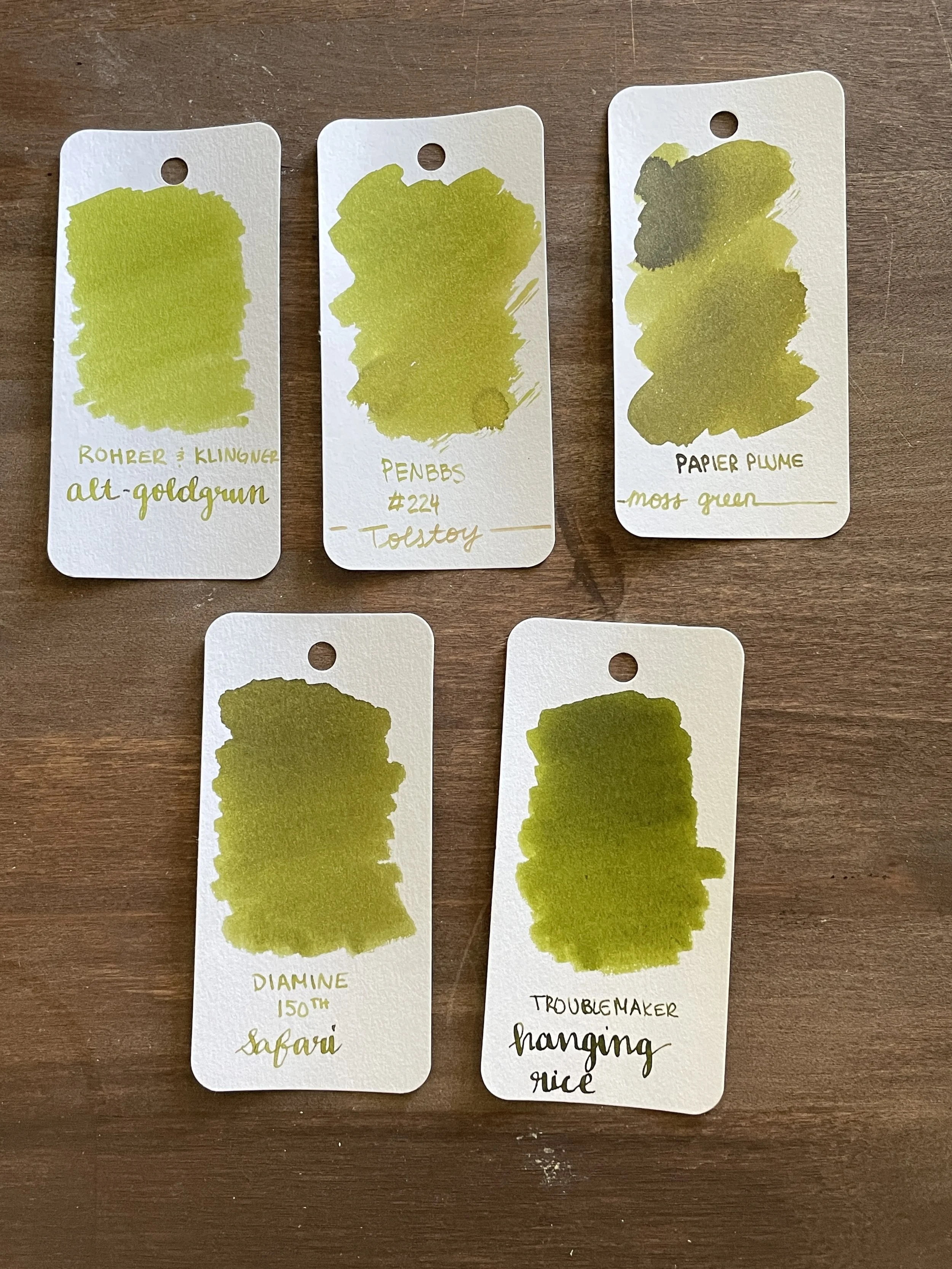 Ink Review 705 Papier Plume Moss Green bbbb — Fountain Pen Pharmacist