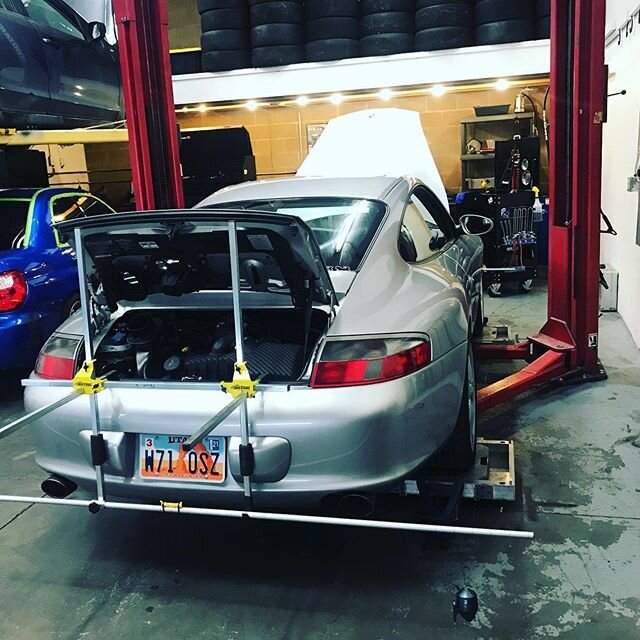 Very great day in the shop with a client, walked him through my whole alignment process on this beautiful 996.