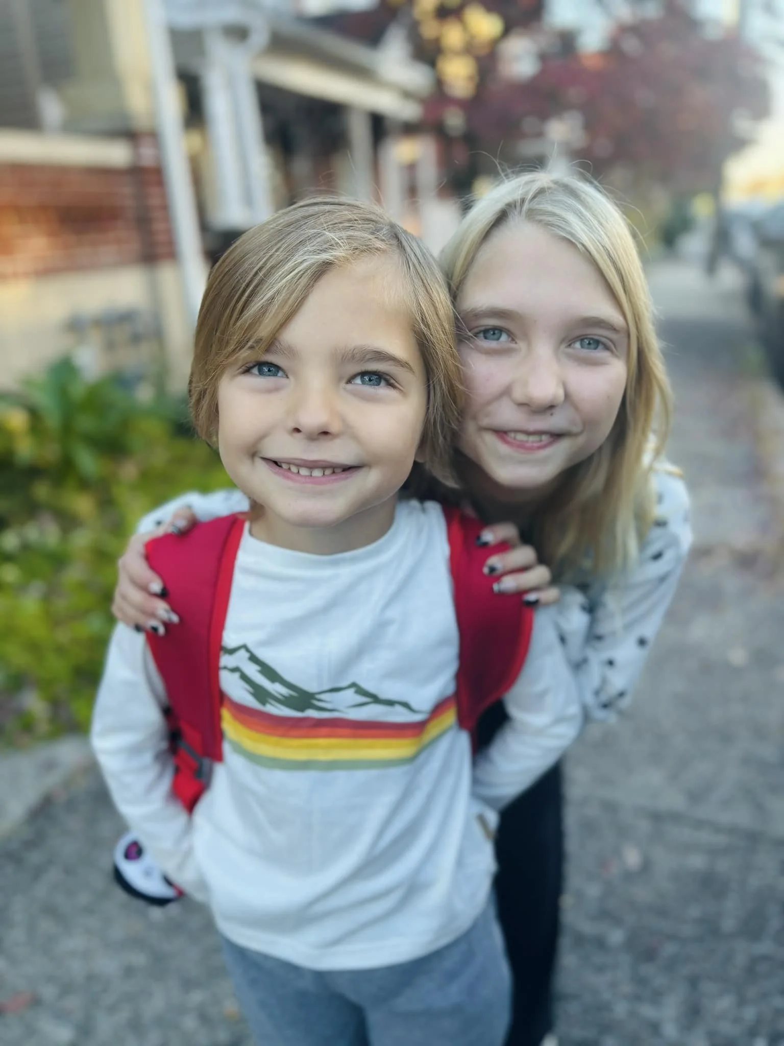 We went out tonight. A classmate of Cylas' happened to be there. When he came over to Cylas, without a thought, Cylas introduced him saying &quot;this is my sister Hayven!&quot; The kid didn't hear him, so he said it again, excited for them to meet a