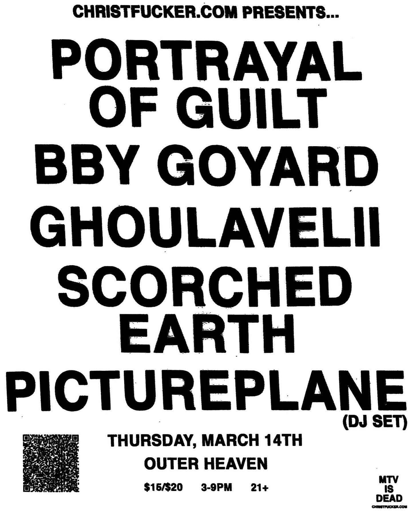 AUSTIN TOMORROW
w/ @ssxbbygoyard, @ghoulavelii, Scorched Earth &amp; @_pictureplane_

Ticket link in bio.