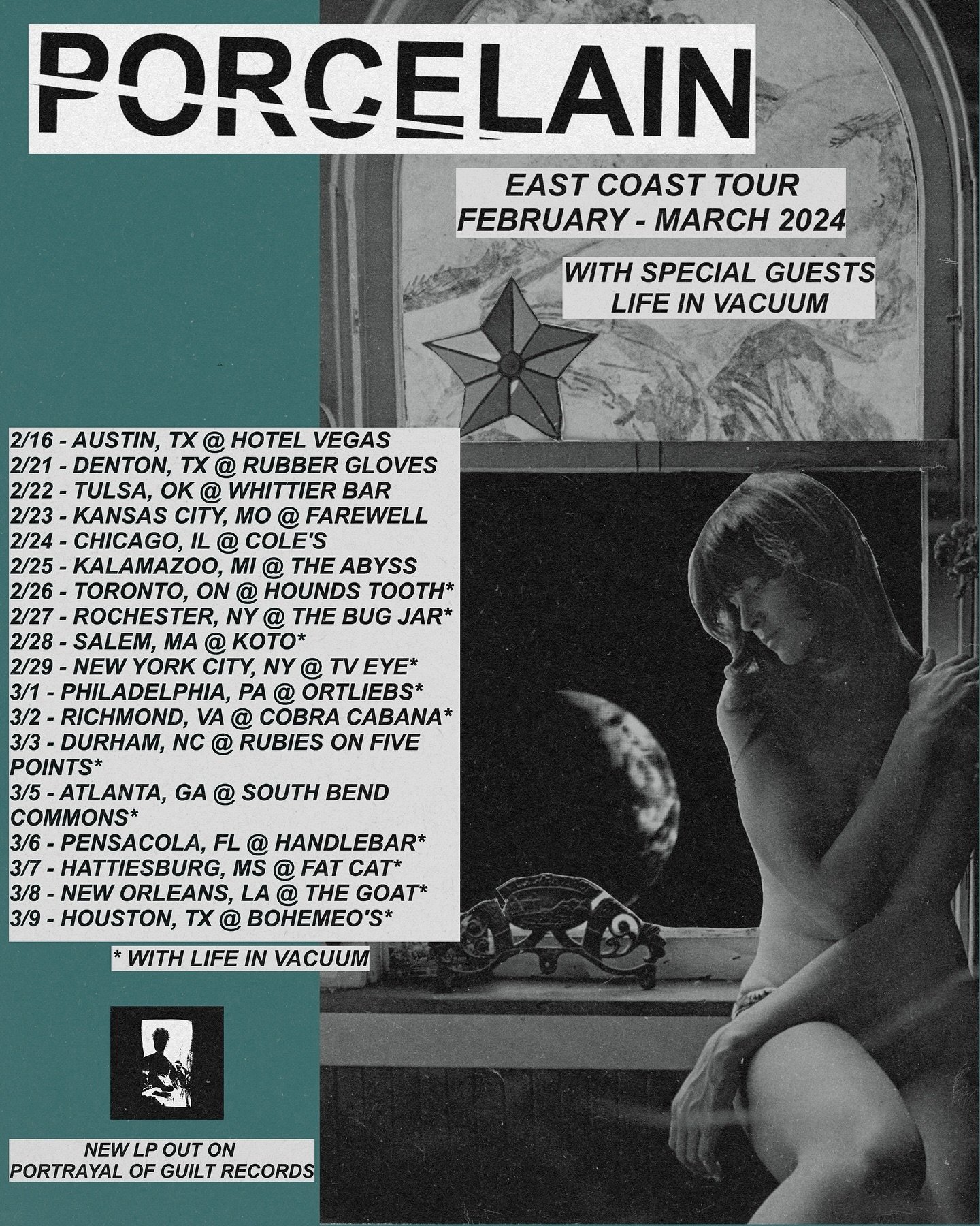 @porcelain_band is heading out on tour next month, select dates with @lifeinvacuum. Do not miss it&hellip;