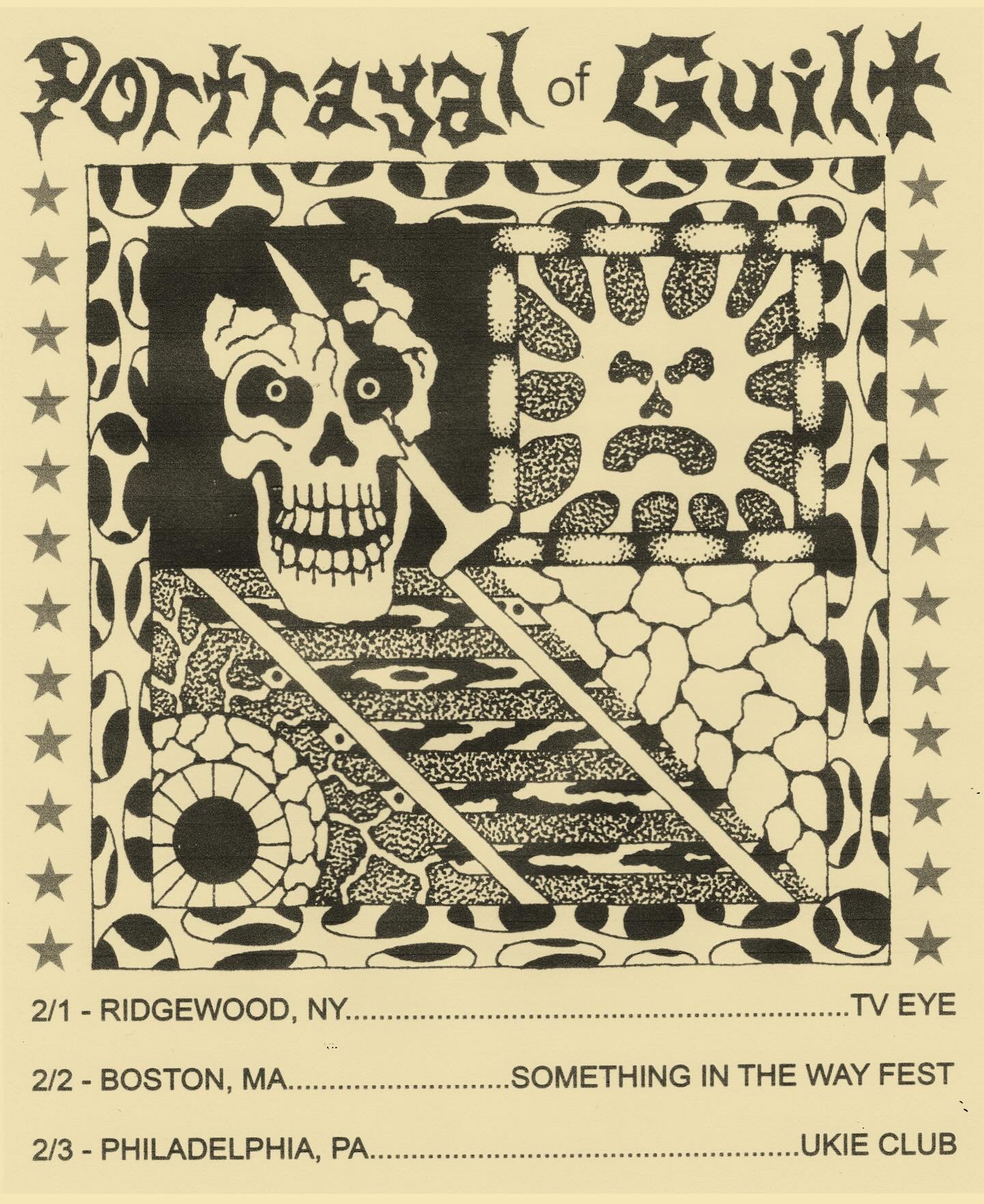 We head Northeast for a weekend of shows in just under a month, get tickets while you still can&hellip;

02/01 - RIDGEWOOD, NY @ TV EYE
w/ @taranehsworld, @rabbbitnyc &amp; @hereticbodyhammer

02/02 - BOSTON, MA @ SOMETHING IN THE WAY FEST

02/03 - P