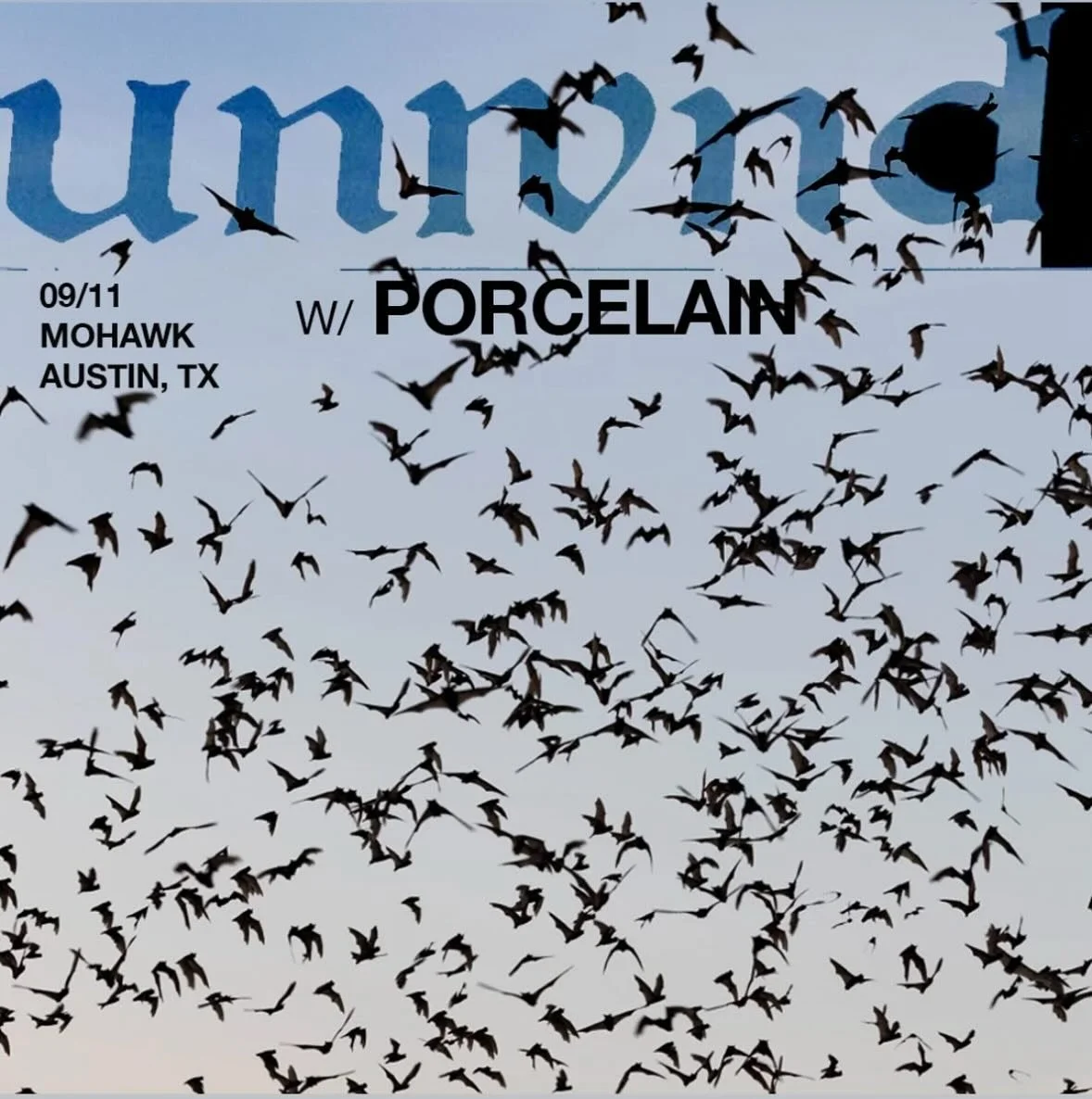 @porcelain_band will be supporting @therealunwound in Austin in just two weeks. You might want to get tickets now, before you can&rsquo;t&hellip;

Link in bio.