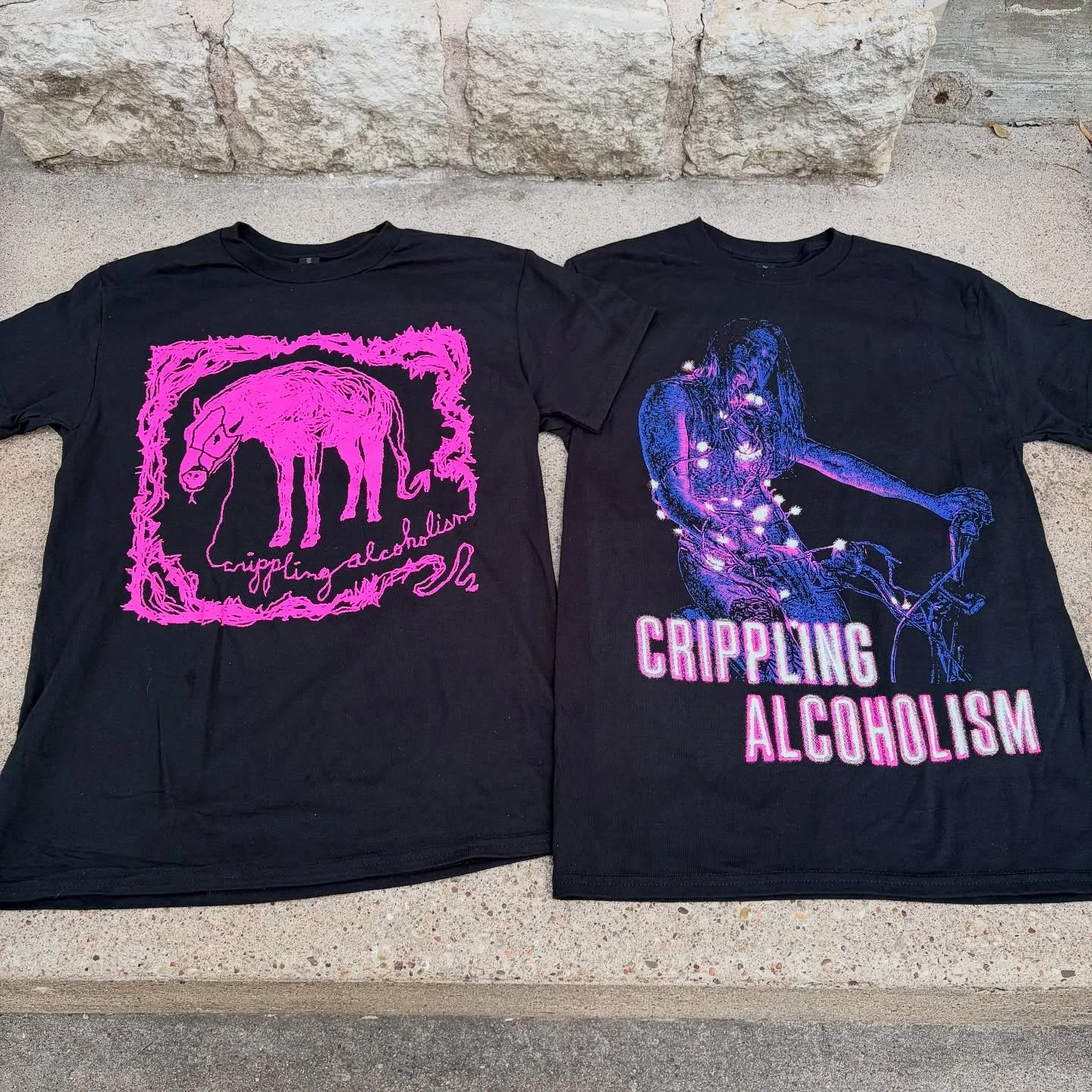 @your.crippling.alcoholism shirts have arrived and will be shipping promptly. Reminder that individual shirt orders will go out first and any orders paired with records will go out when those reach my hands&hellip;

Now a quick update about records. 