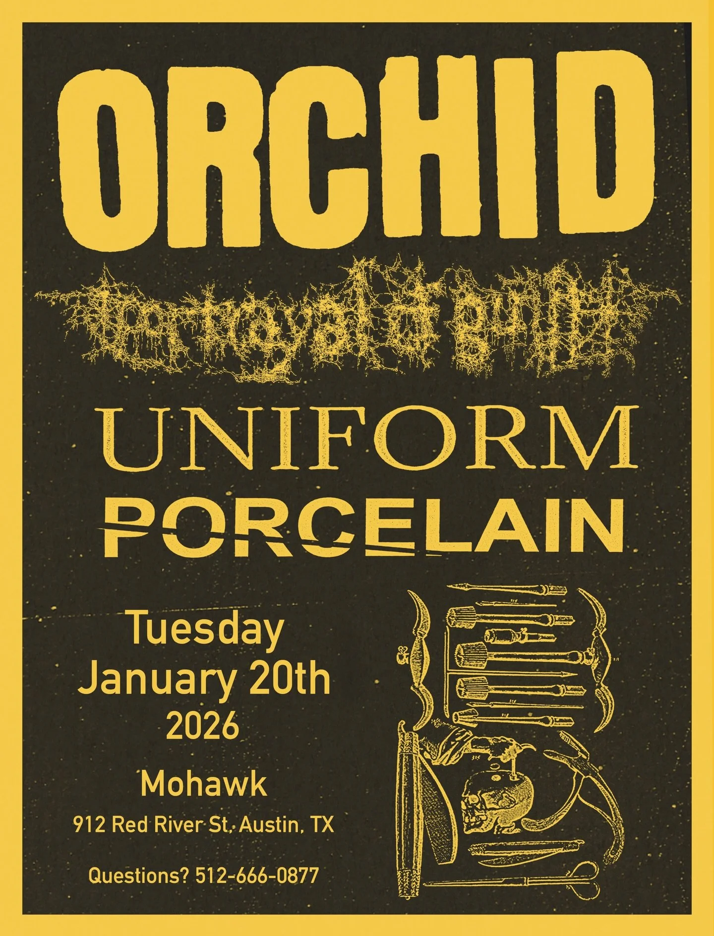 AUSTIN. We&rsquo;re honored to join @chaosisorchid for their only Texas date on 1/20. This show is now at @mohawkaustin, tickets are on sale now&hellip;

Link in bio.