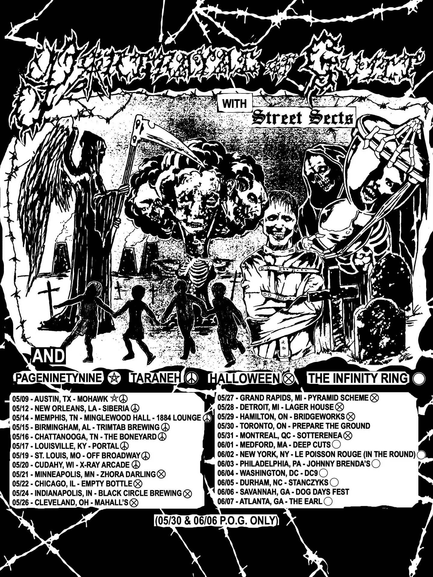 &lsquo;&hellip;BEGINNING OF THE END&rsquo;

EAST COAST TOUR
w/
@streetsects
@taranehsworld
@halloween.hq
@theinfinityring

AUSTIN RECORD RELEASE
w/
@pageninetynineband
@streetsects
@taranehsworld

TICKETS ON SALE FRIDAY