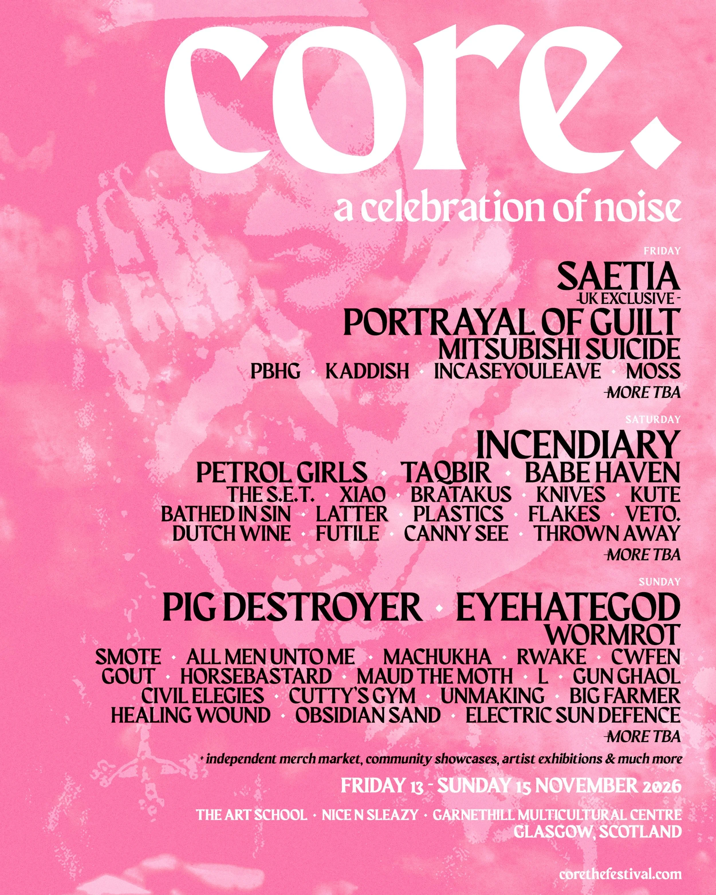We&rsquo;ve been added to @corethefestival this November in Glasgow. More overseas dates to come&hellip;

Ticket link in bio.