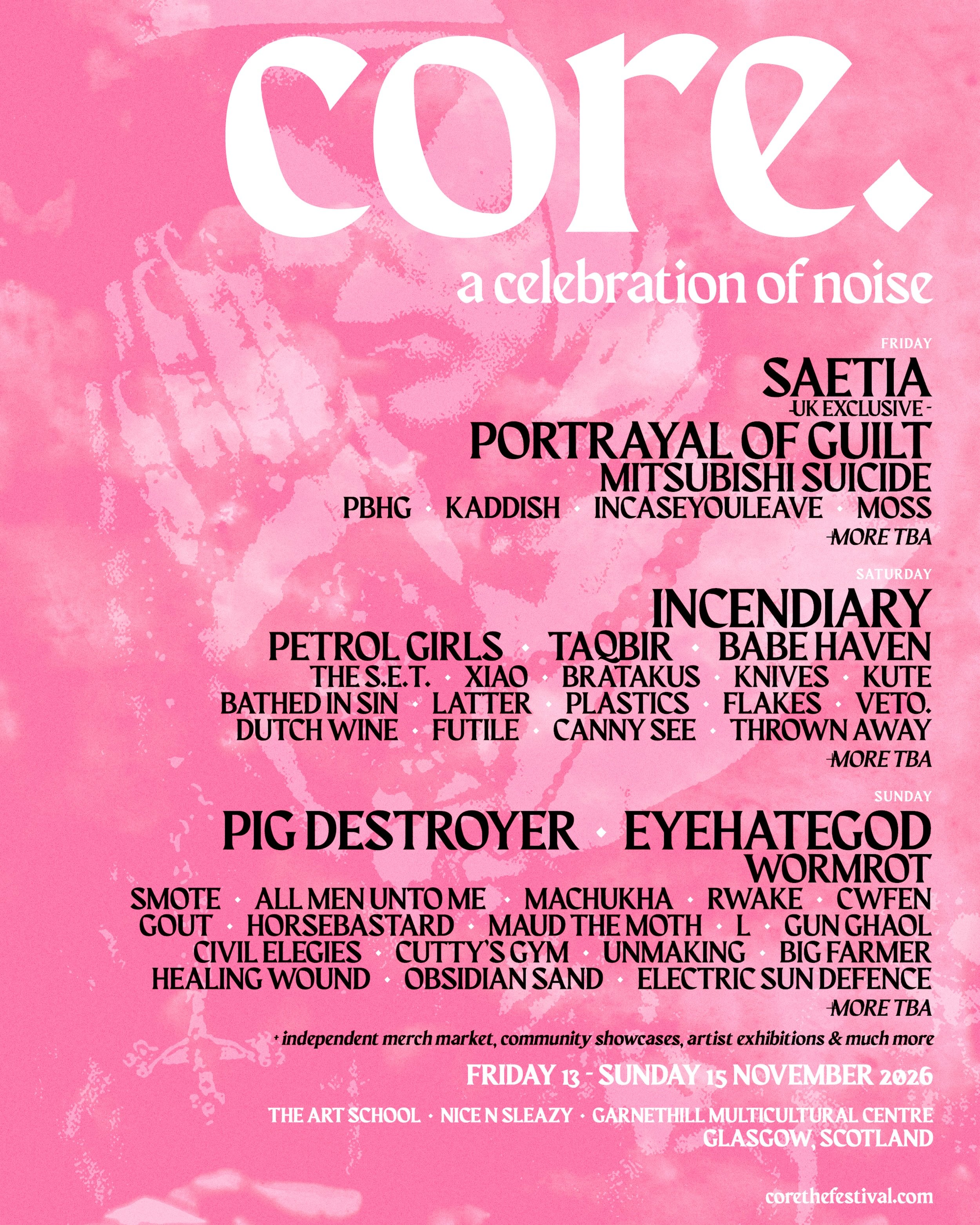 We&rsquo;ve been added to @corethefestival this November in Glasgow. More overseas dates to come&hellip;

Ticket link in bio.