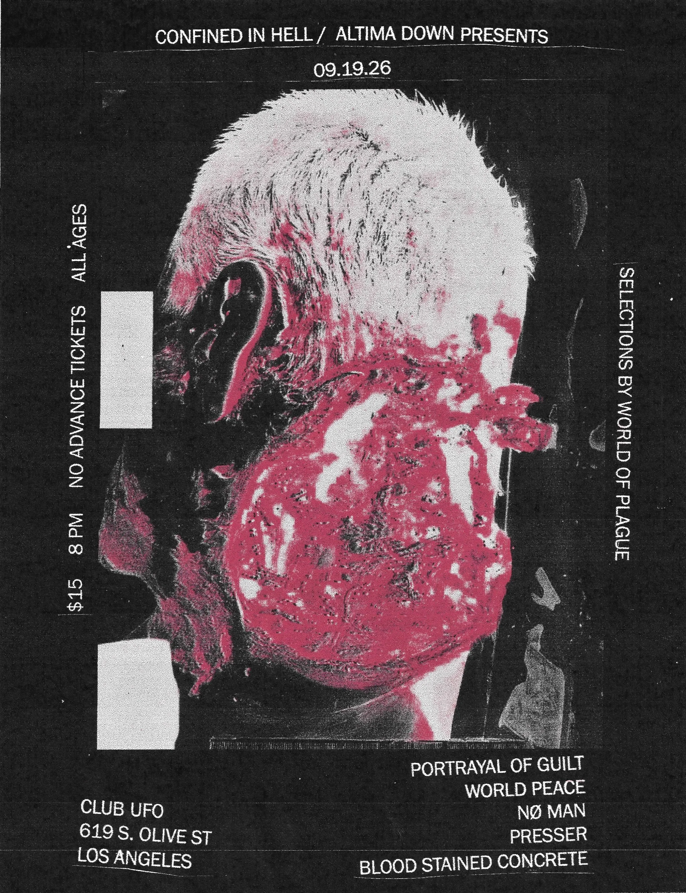 LA ROUND II TONIGHT
w/ @worldfuckingpeace, @nomanband, @presser___ &amp; @bloodstainedconcrete.la

LIMITED CAPACITY
DOORS AT 8PM