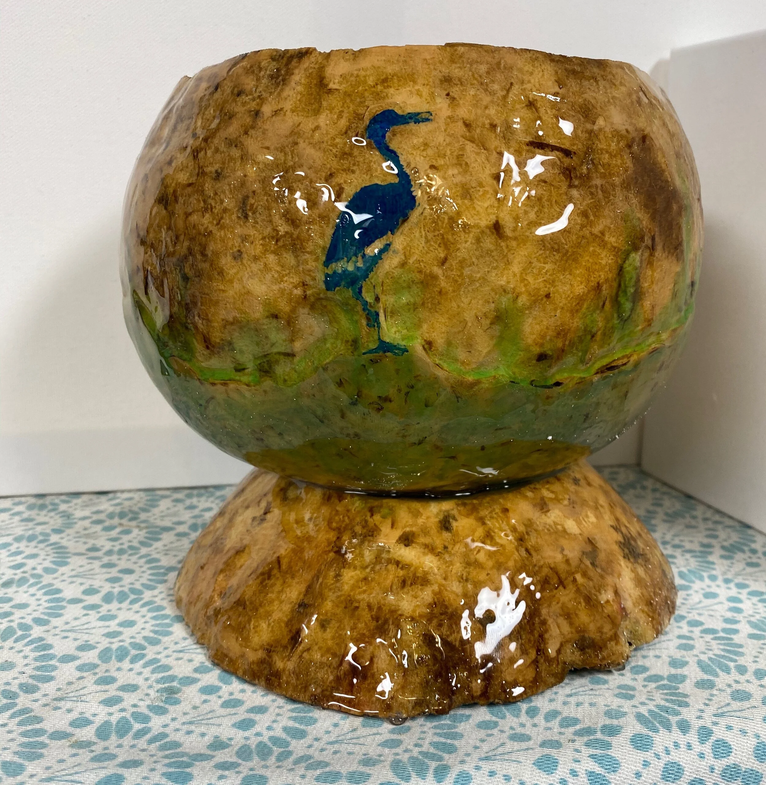 Heron Bowl with Pedestal