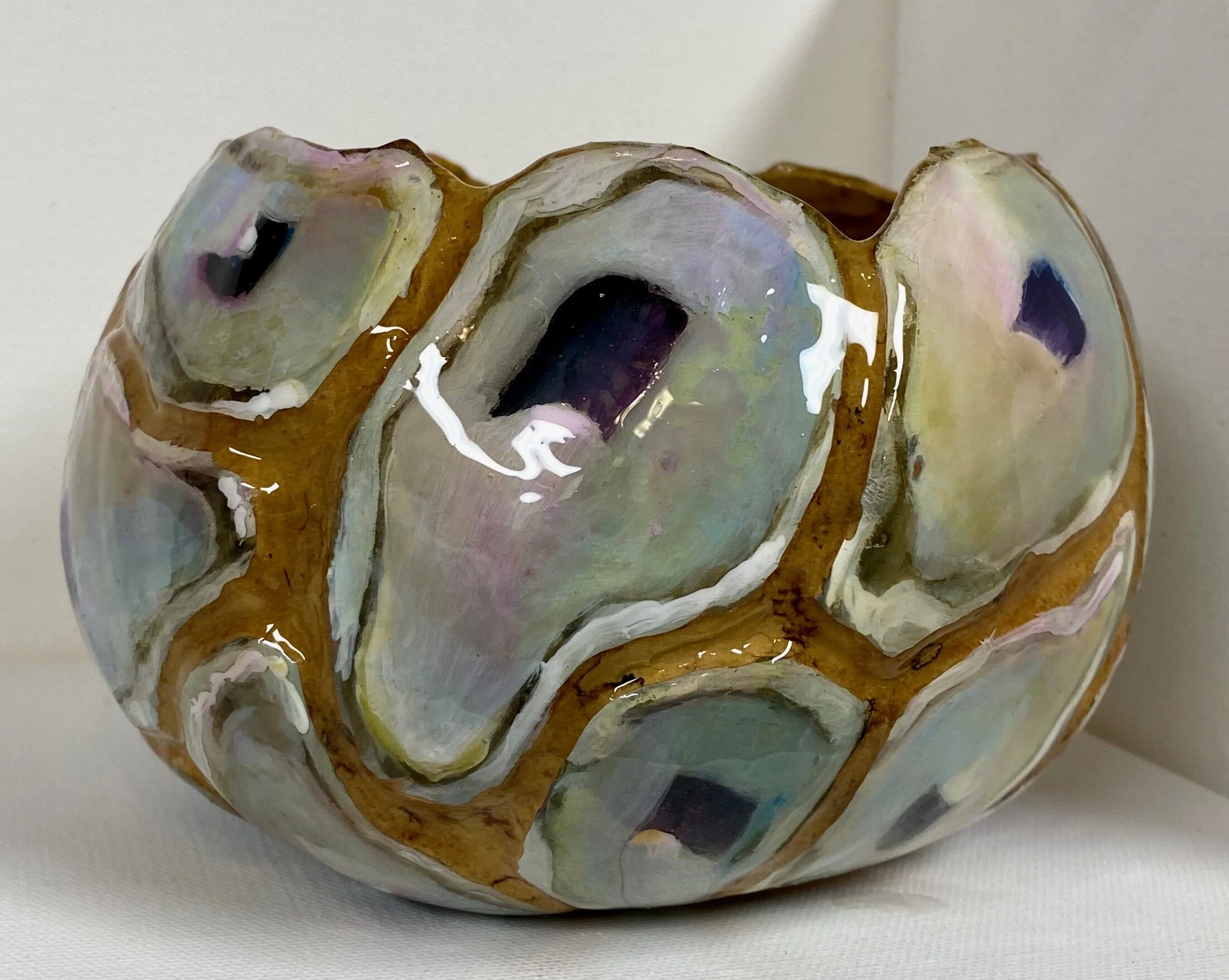 Hand-Carved Oyster Bowl