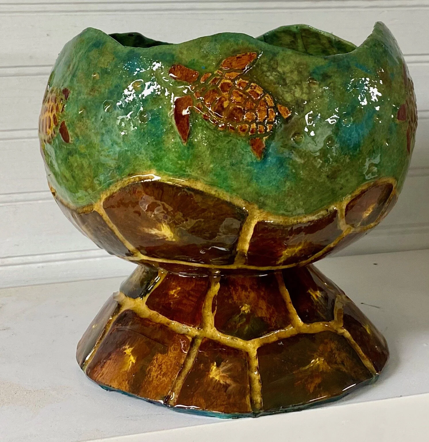 Turtle Bowl with Pedestal
