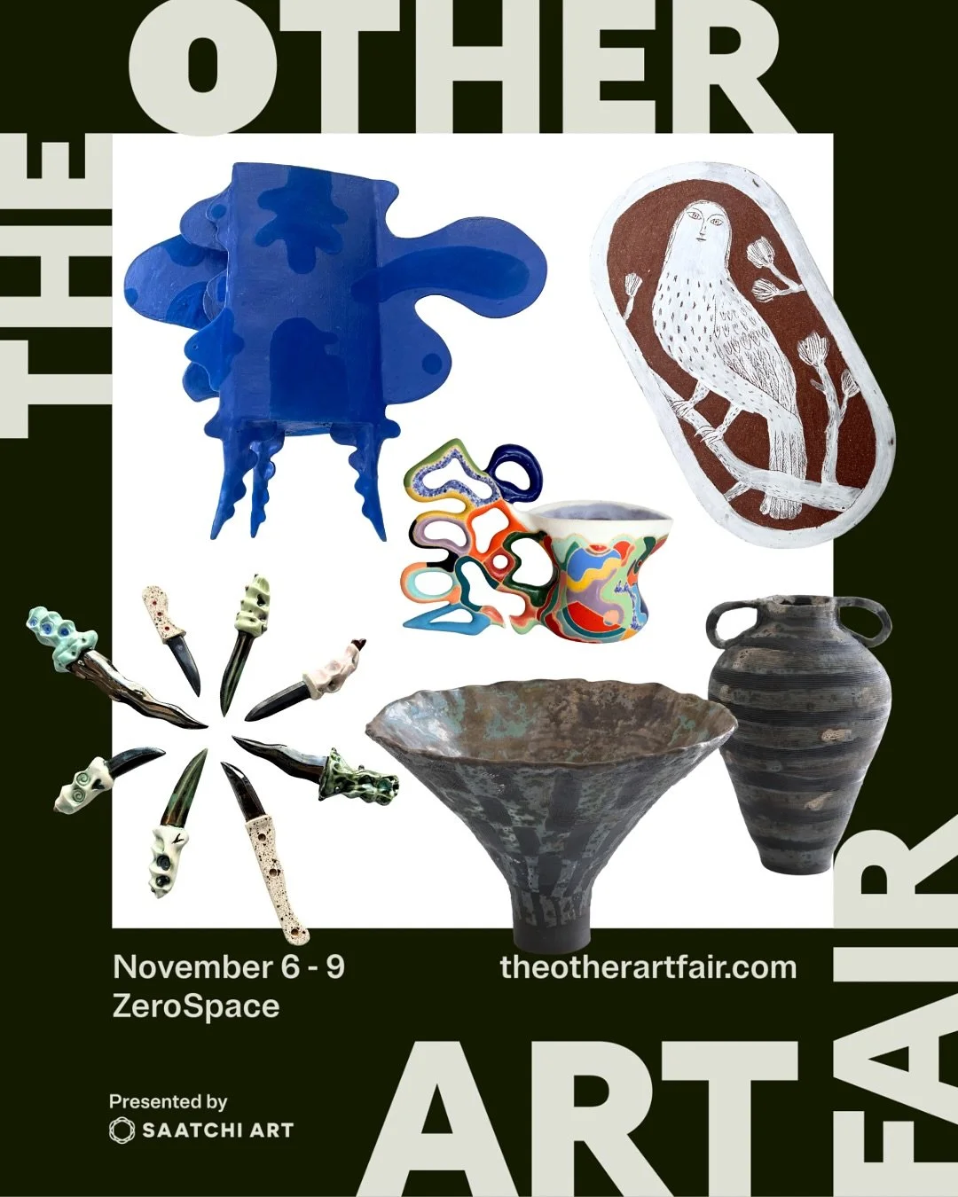 We are so excited to announce that we will be participating in The Other Art Fair BK this November! 
The Other Art Fair Brooklyn 
November 6th-9th 
ZeroSpace 
337-345 Butler St, Brooklyn, NY 11217
Gabrielle Tang @chutbi.ceramics 
Jessica Thompson-