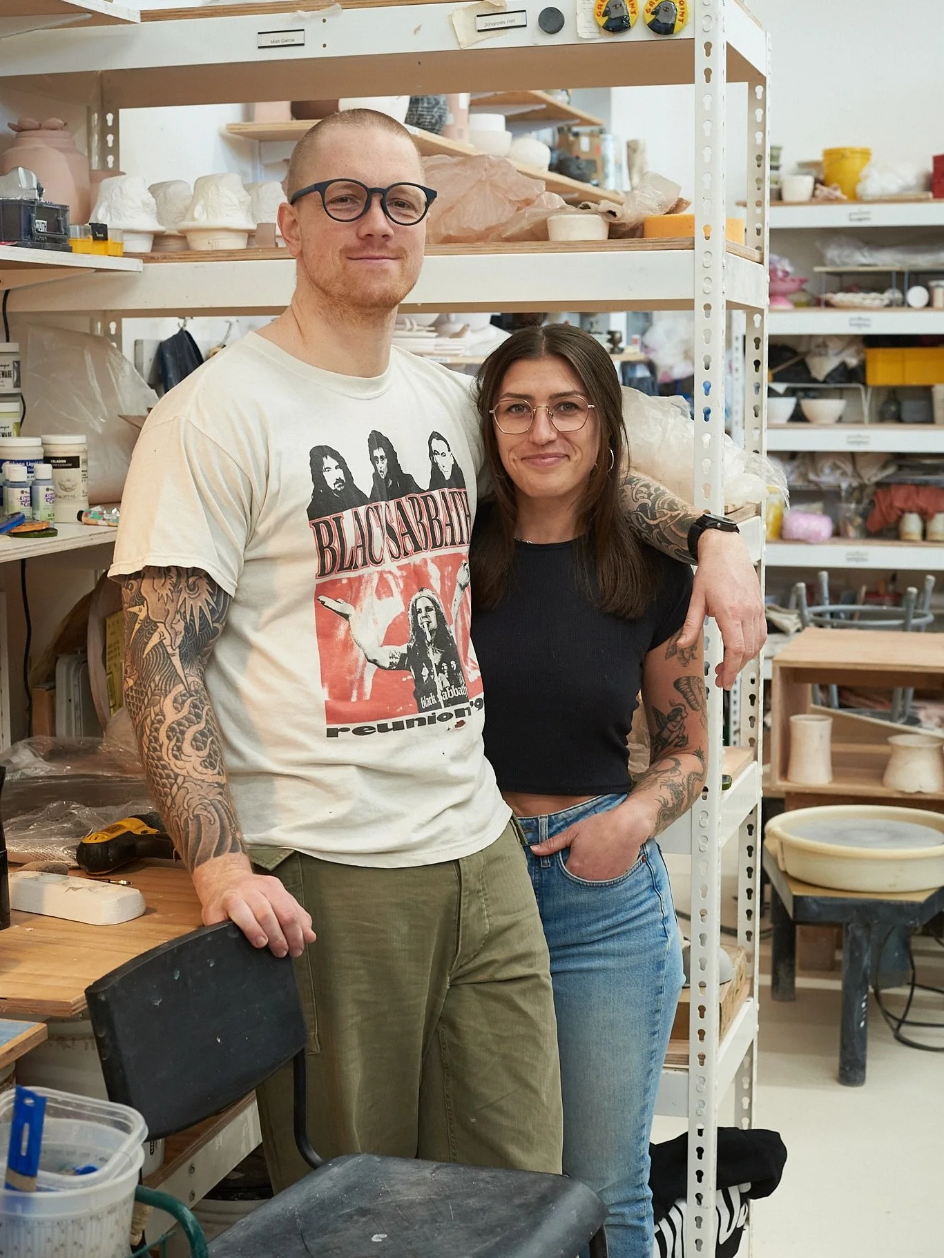 We&rsquo;re back with our yearly installment of Clay Space couples!
1- Johannes and Mish: long time members who recently upgraded to their own private desk.
2- Shara and Austin: Shara is a member in the Annex, and her husband Austin often joins her i