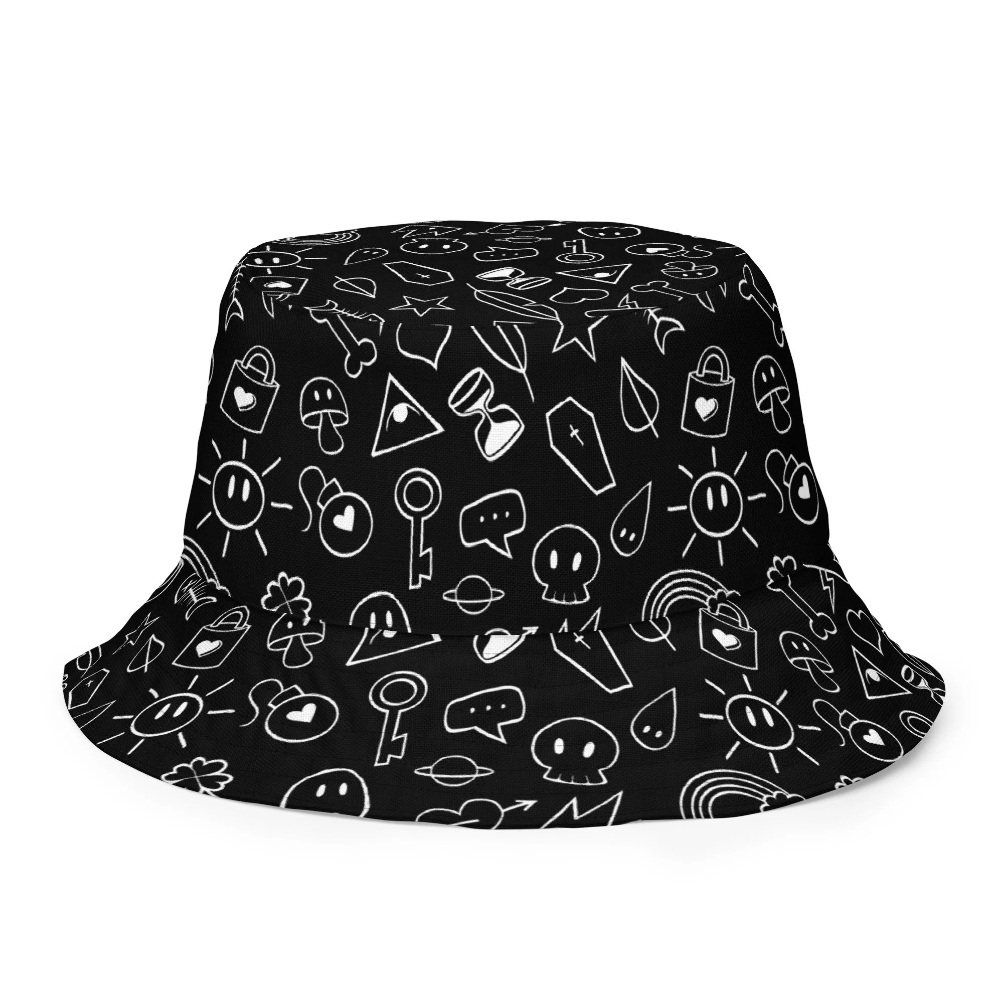 CREEPY CUTE REVERSIBLE BUCKET HAT