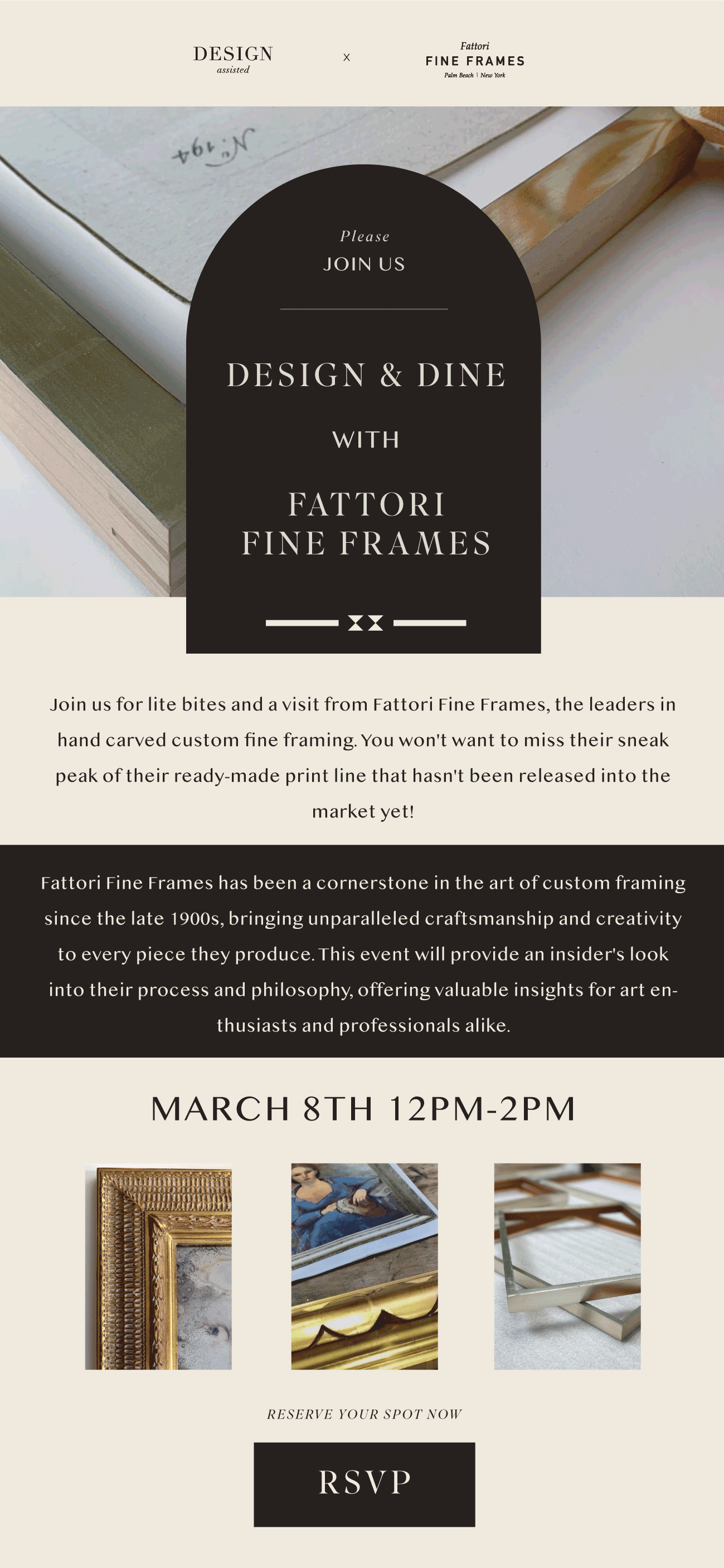 Fattori Fine Frames - Design & Dine