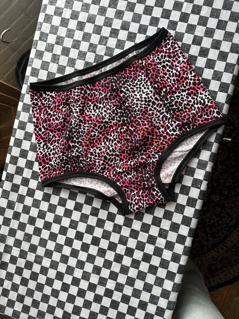 4X Leopard Print Cotton Ringer Highwaist Underwear XXXXL 26 28 — ALLIHALLA