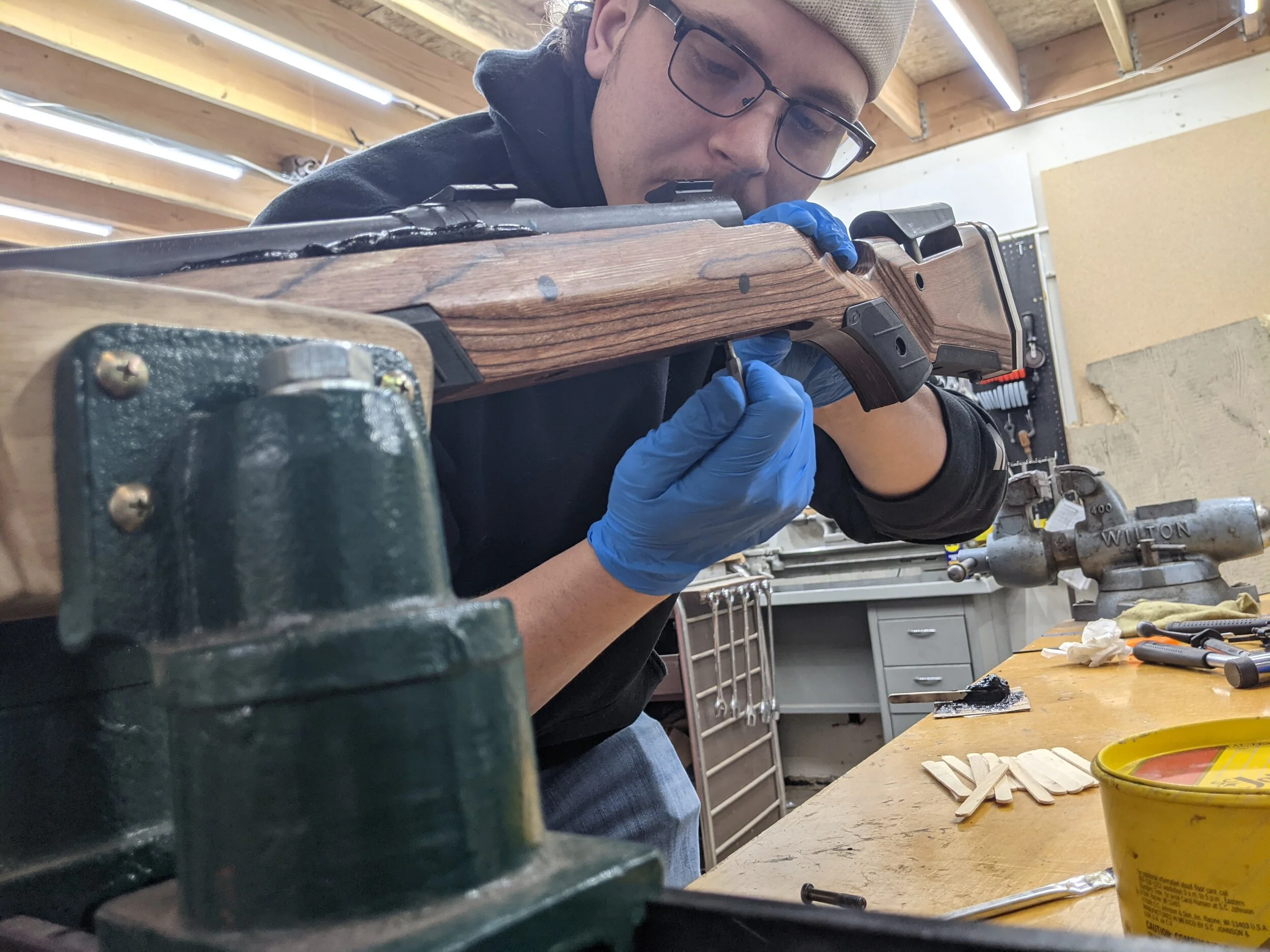 Glass & Pillar Bedding Improves Accuracy? Brownells Acraglas, Glass