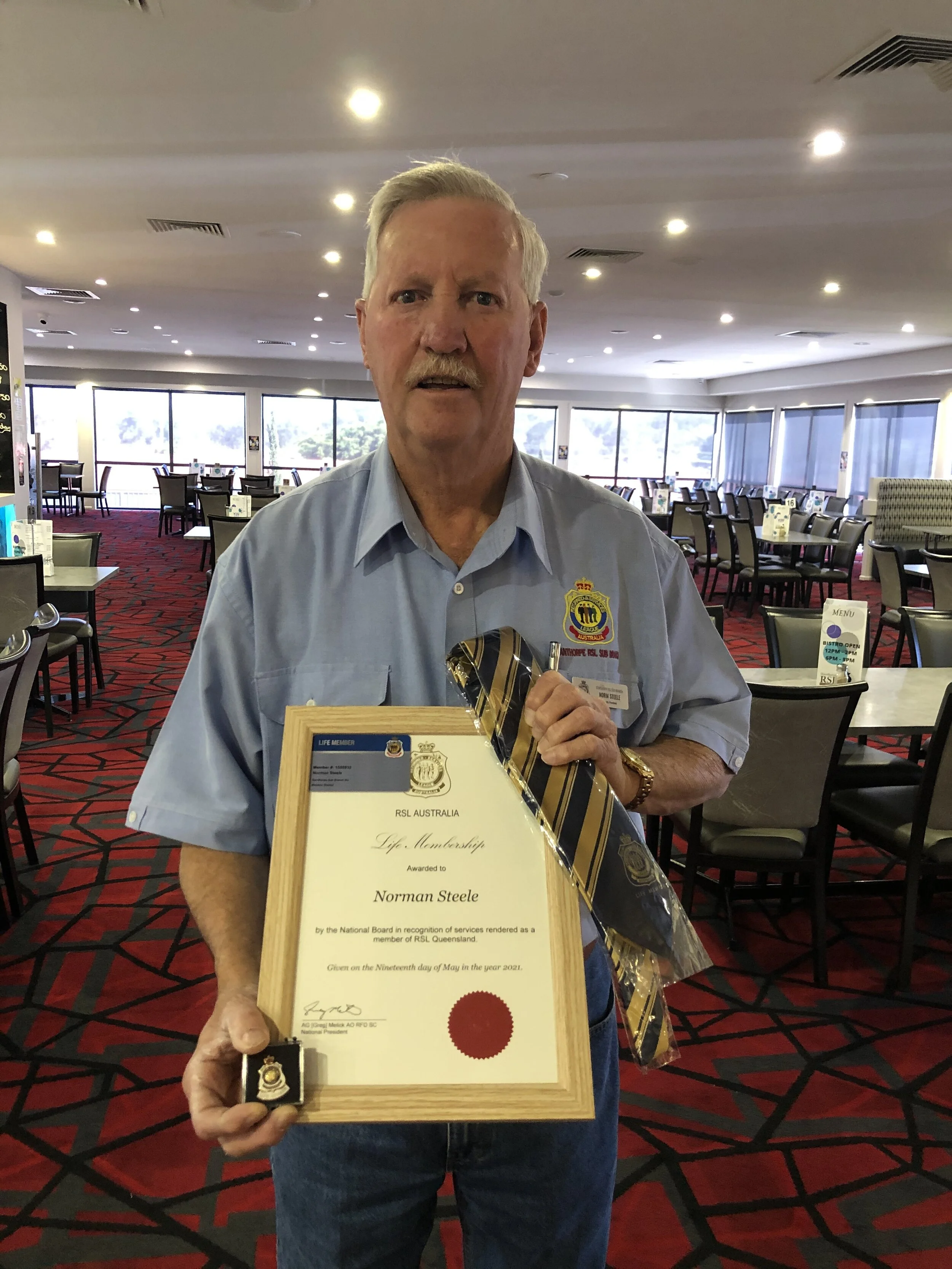 Life Membership - Norm Steele