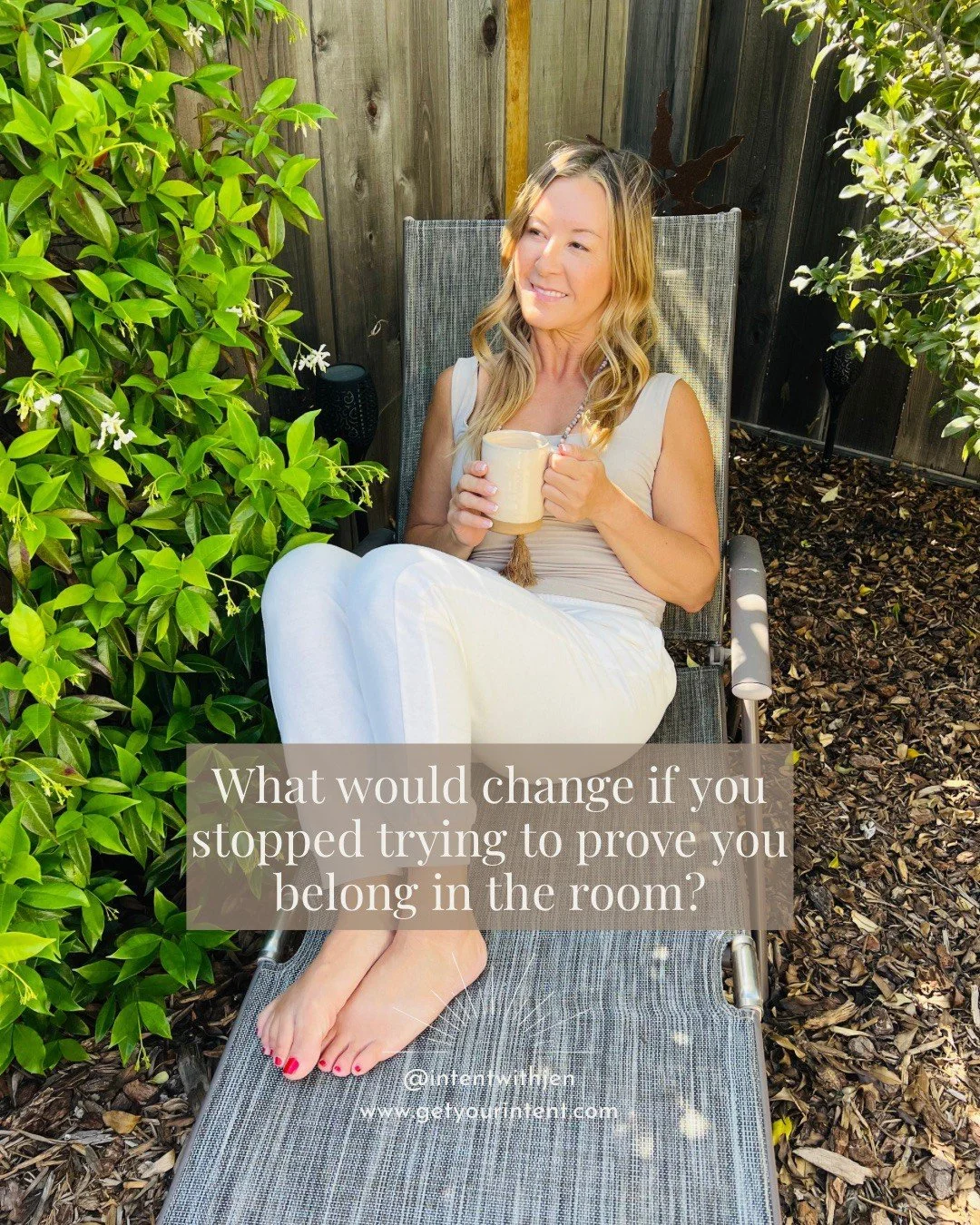 One question for your Sunday.

What would change in your life
if you genuinely stopped trying to prove
you belong in the room? ✨

Not fake it till you make it.
Not perform your way to being believed.

What if you just&hellip; already belonged?

Sit w