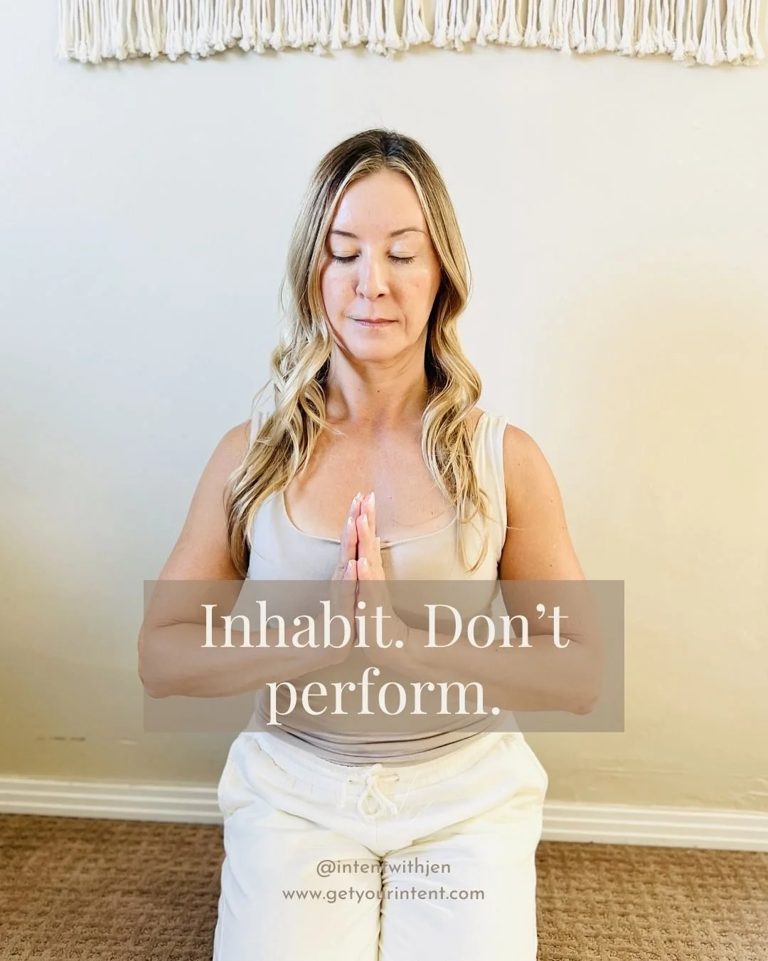 There's a version of you that knows exactly who she is when she walks into a room.🔥

No performance. No preparation routine.
No checking whether she's landing right.⛔

Just&hellip; settled.

That's what we're practicing this week. Not confidence as 