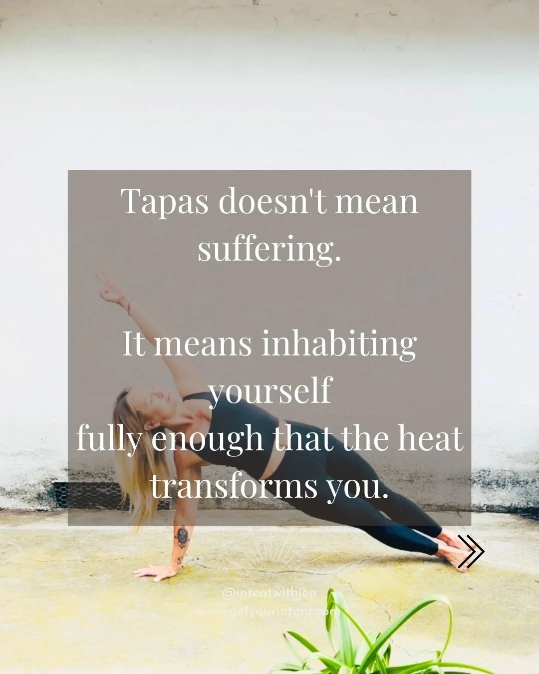 The yoga mat is where I first learned what real confidence actually feels like. 
🔸
Not as a concept.
As a physical sensation.
🔸
That's the practice. And it goes way beyond the mat.
🔸

Link in bio to join me on the mat. 🔥

#IntentWithJen #Tapas #Y