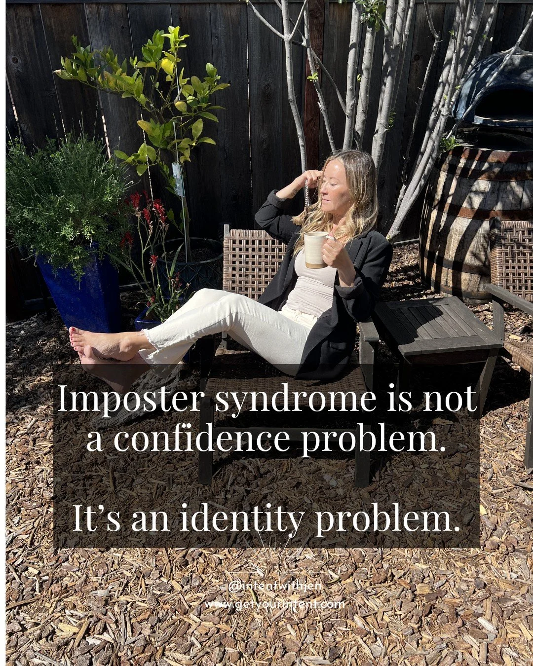 Imposter syndrome is not always a confidence problem.

More often, it is an identity problem.🪞

It is the friction between who you actually are
and what you have learned to use as proof of worth.📈

You are not just wondering,
&ldquo;Am I good enoug