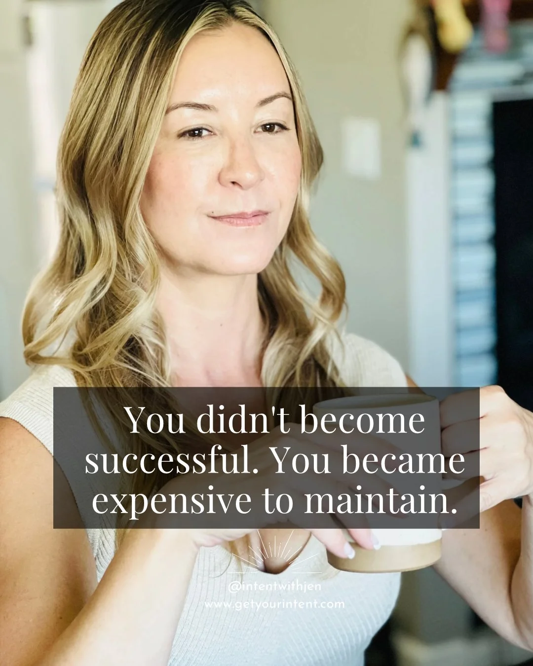 There's a version of success that requires constant upkeep.
📶
The wardrobe. The polish. The voice modulation. The strategic softening in the room.
▶️
It worked &mdash; until it started working you.
🔄
If the version of you that's impressive is also 