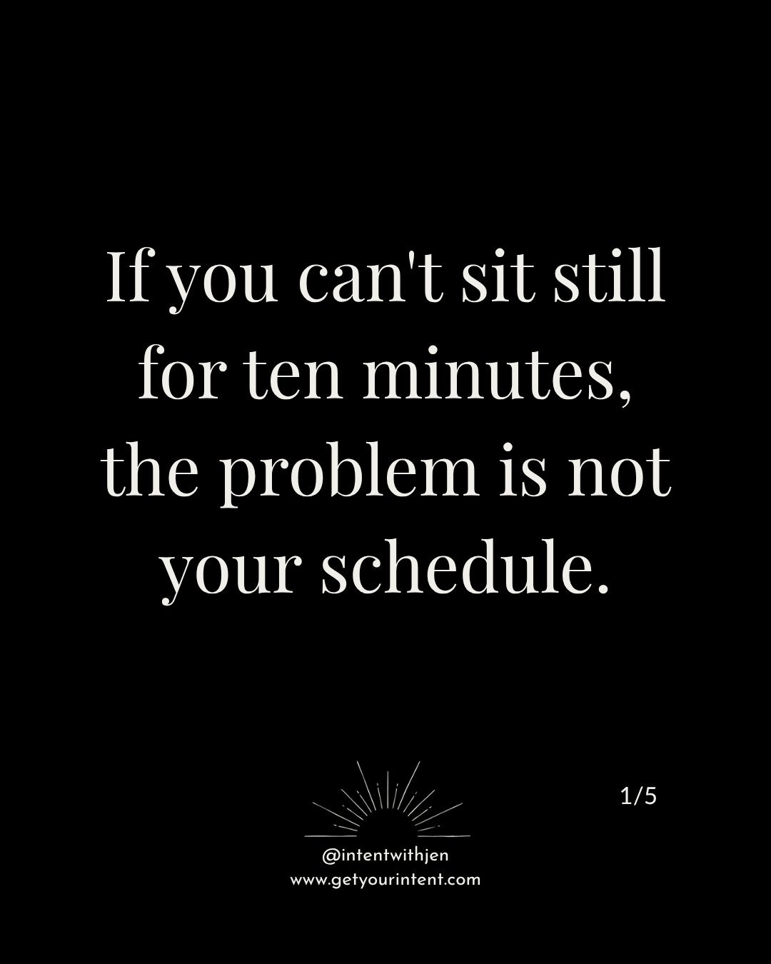 There's a sentence I say to nearly every senior woman in my private work, and it lands hardest the first time.

If you can't sit still for ten minutes without reaching for your phone, the problem is not your schedule. It's that stillness has become u
