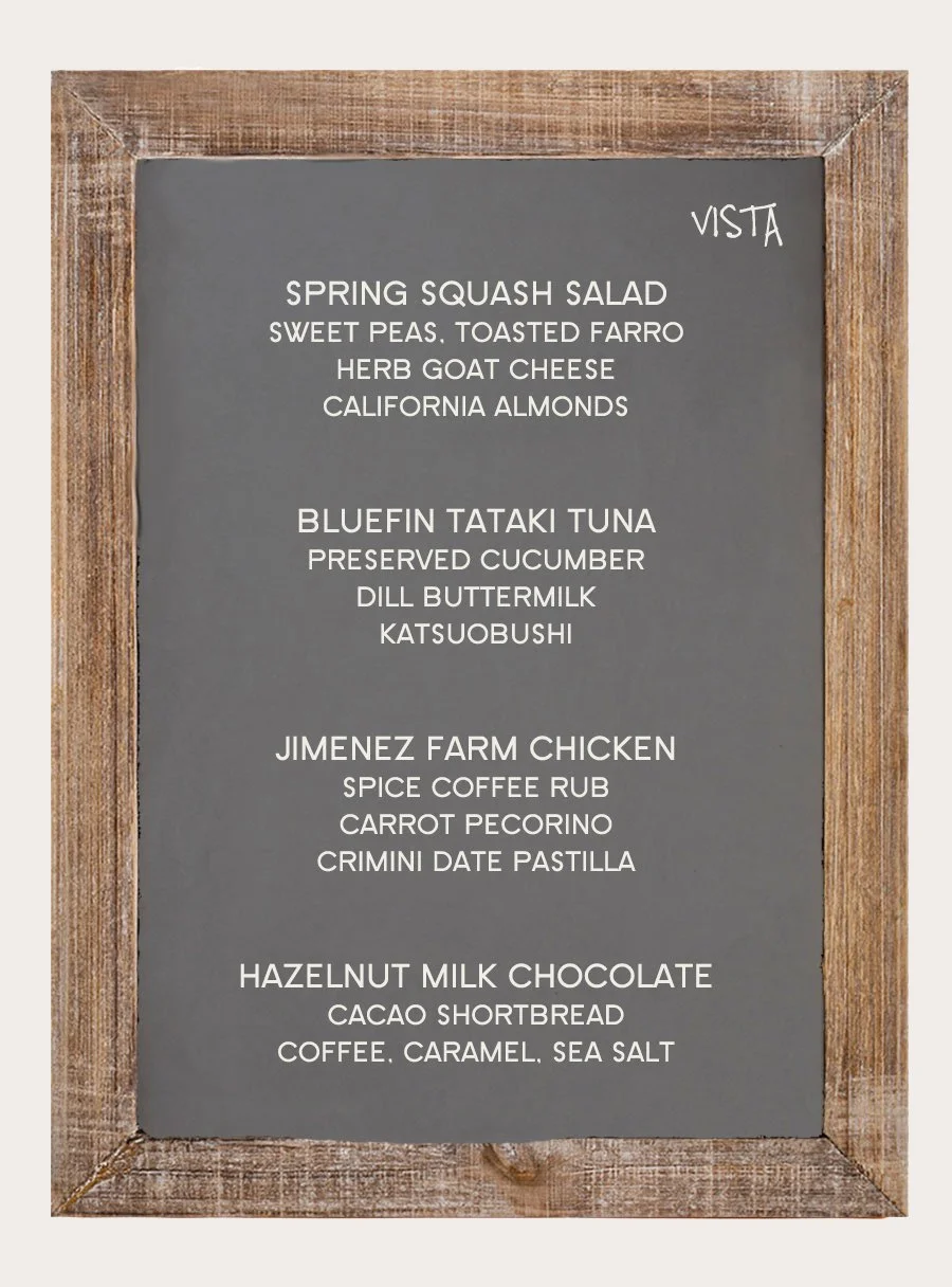 vista menu