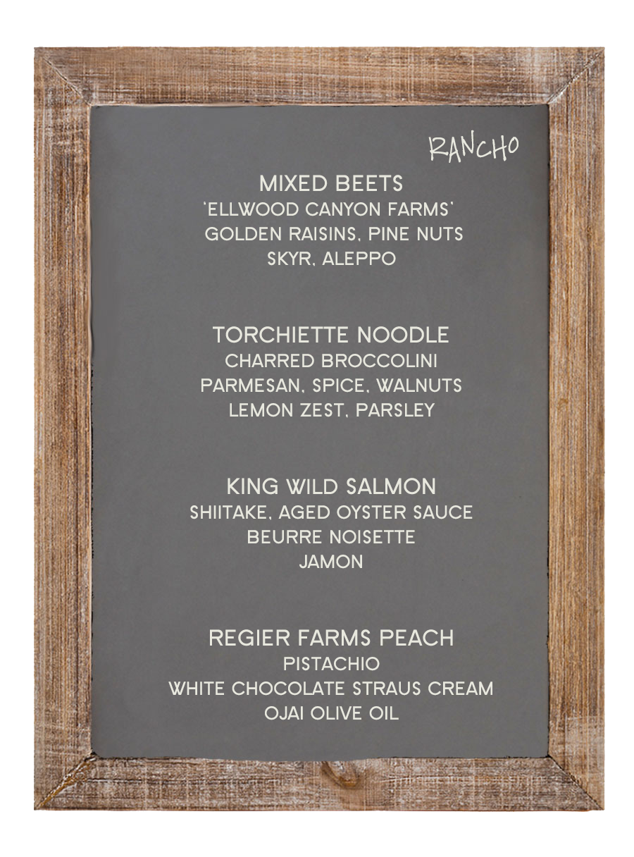 Rancho Menu