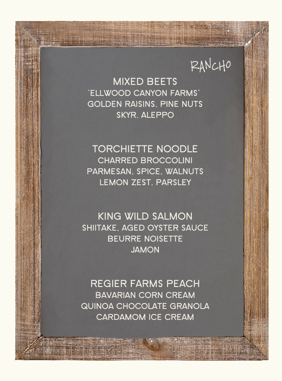Rancho Menu