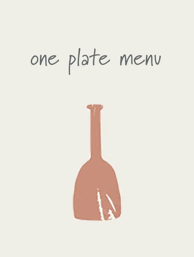 one plate menu