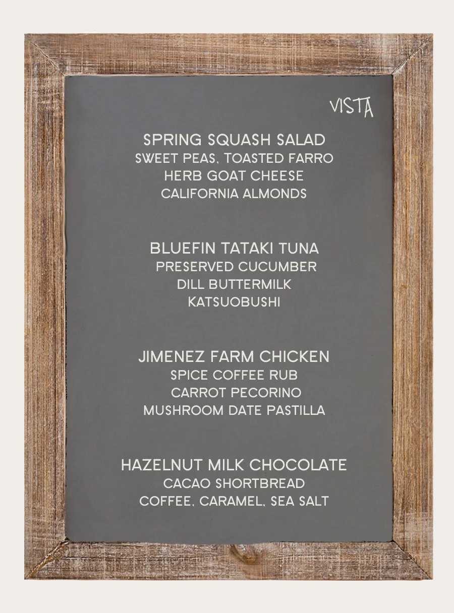 vista menu