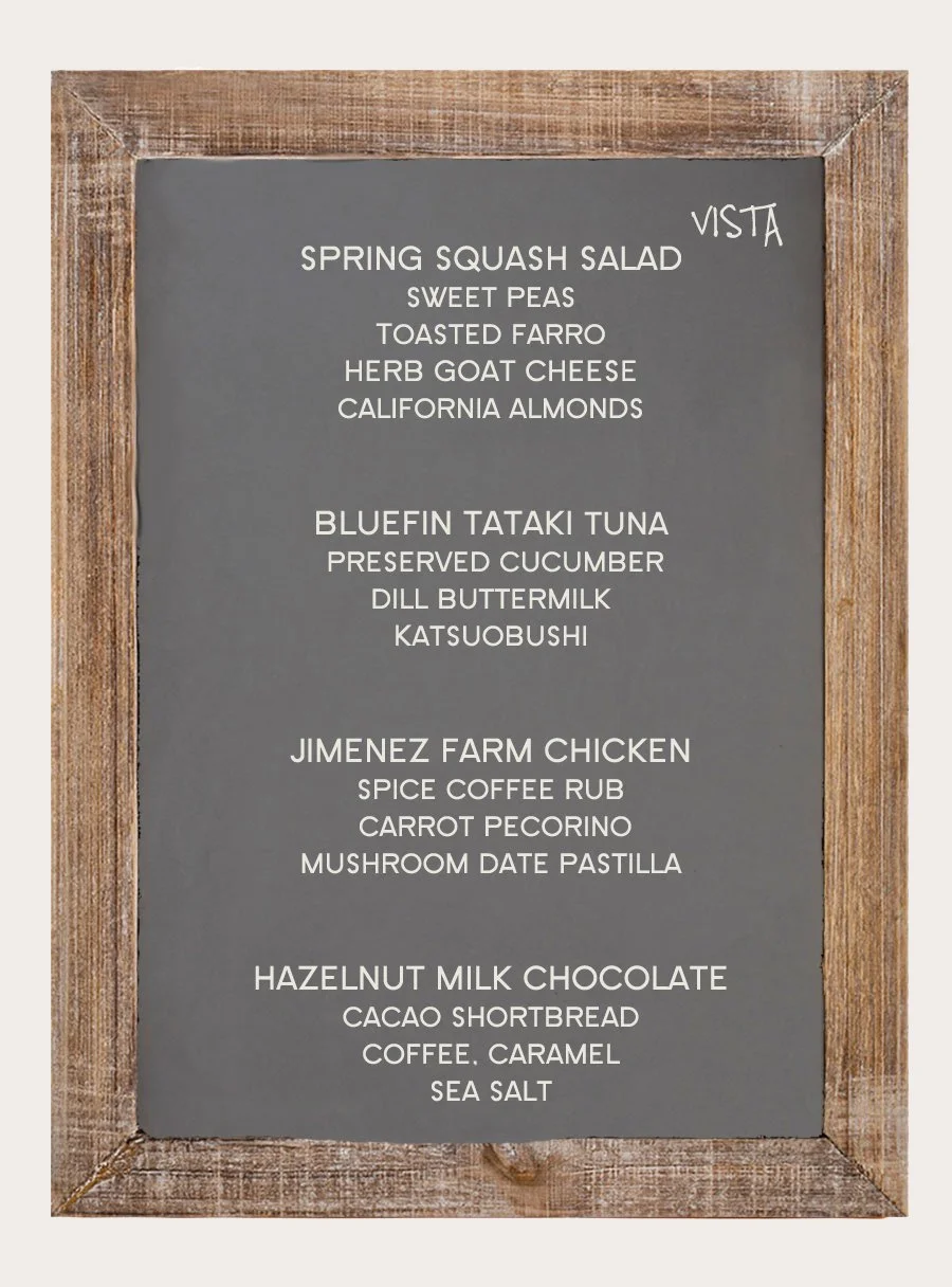 vista menu