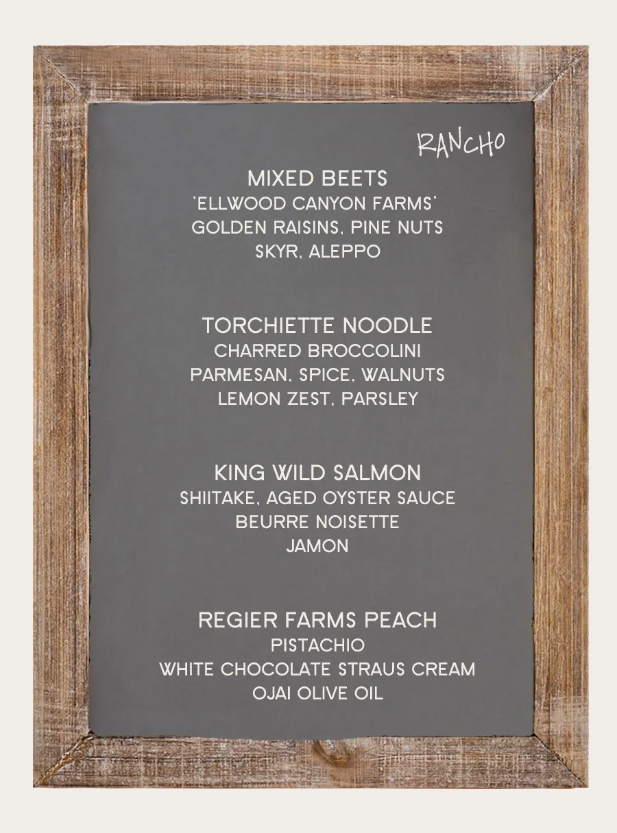 Rancho Menu