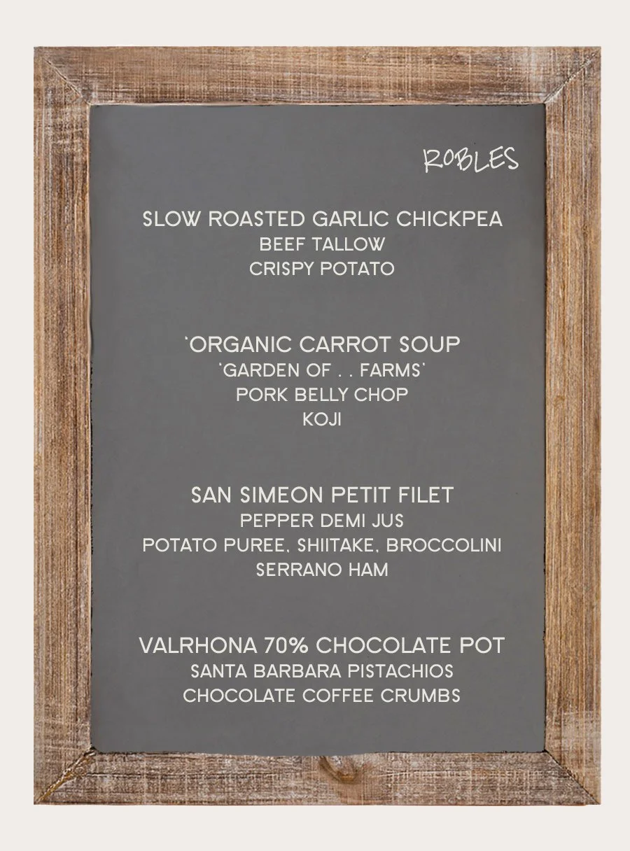 robles menu